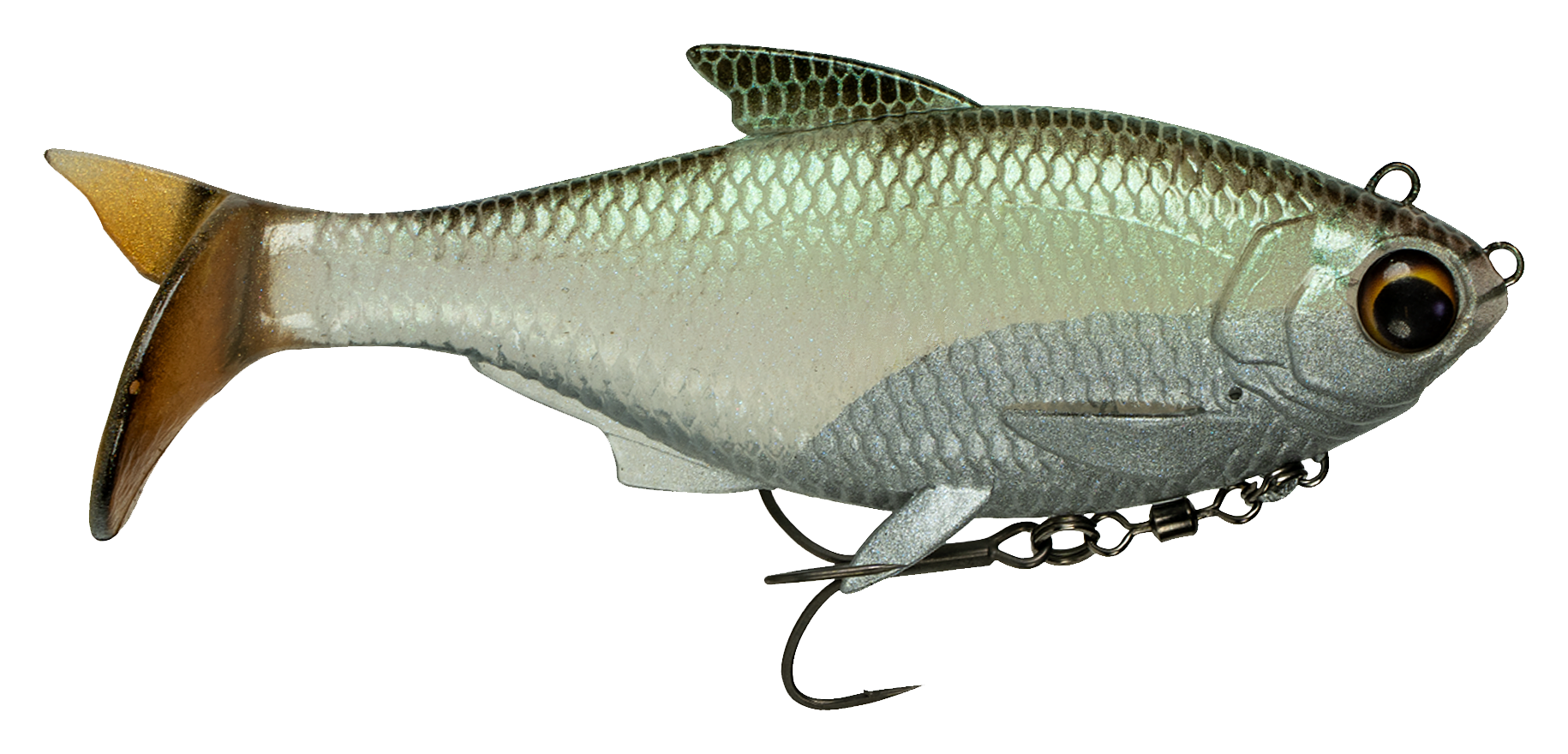 Image of "6th Sense Fishing The Option - Green Shiner - 5"""