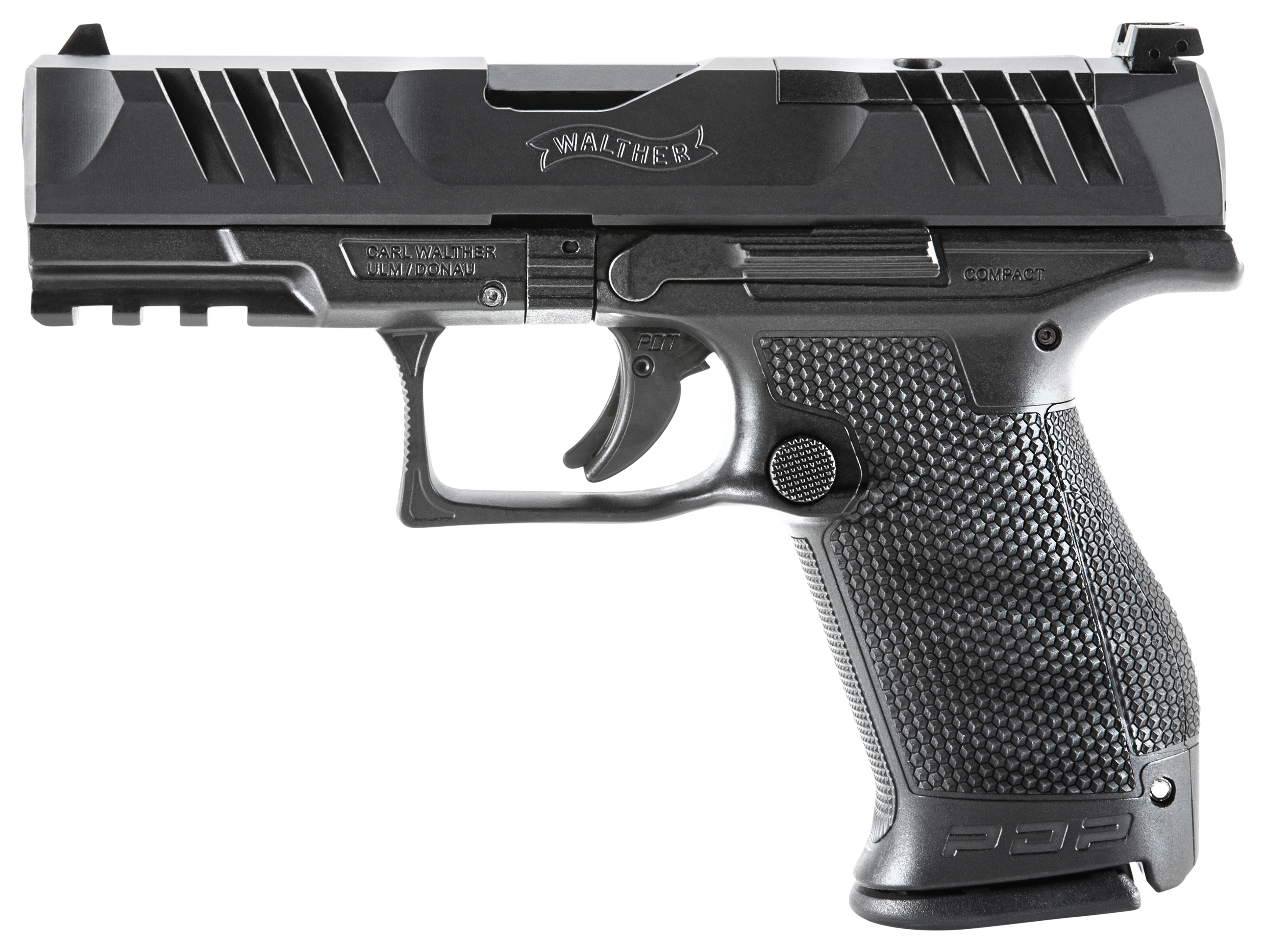 Image of "Walther PDP Compact Optic-Ready Semi-Auto Pistol - 4"" Barrel - Black - 10 + 1"