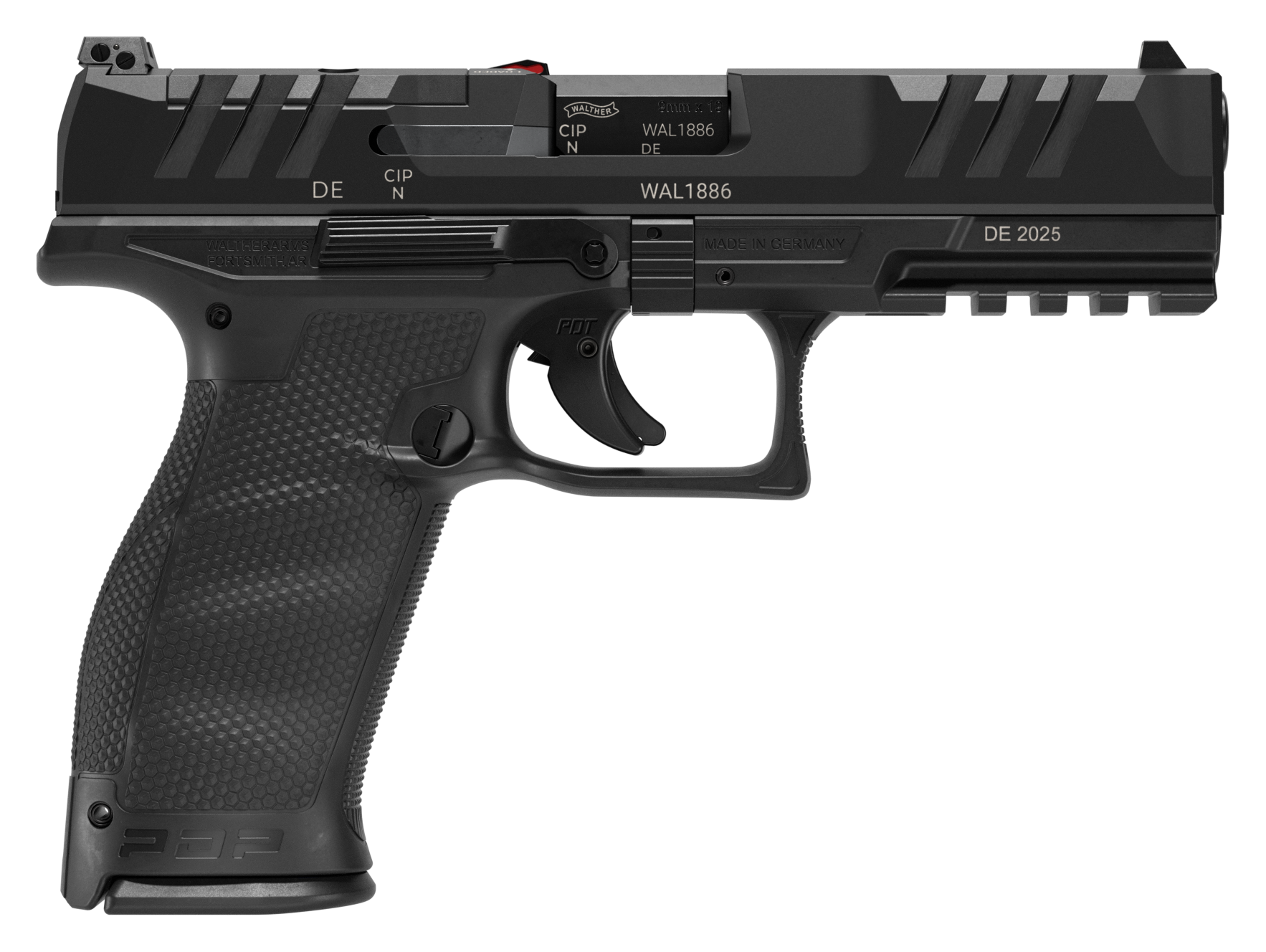 Image of "Walther PDP Full-Size Optic-Ready Semi-Auto Pistol - 4.5"" - Black - Black - 10 Round Capacity - CA Compliant"