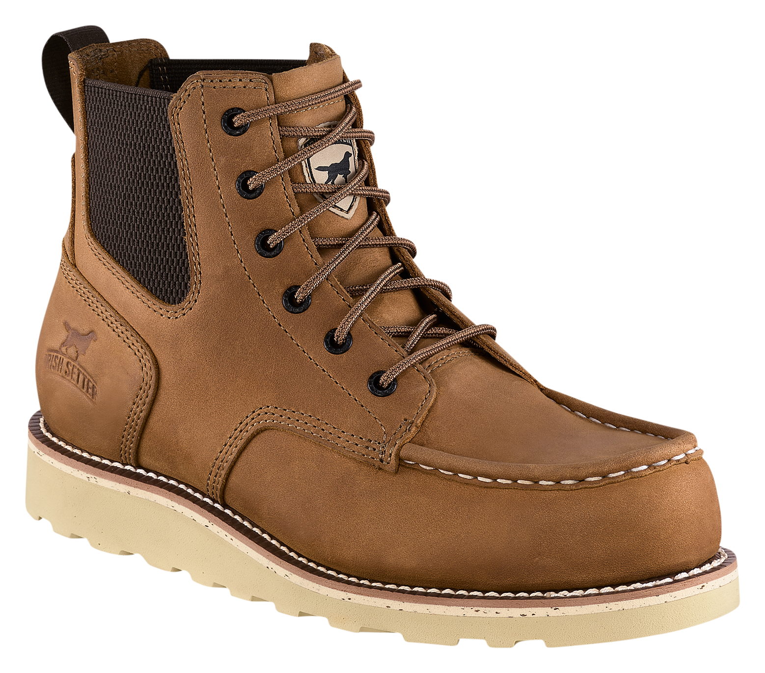Image of Irish Setter Pipestone Chelsea Wedge Work Boots for Men - Light Brown