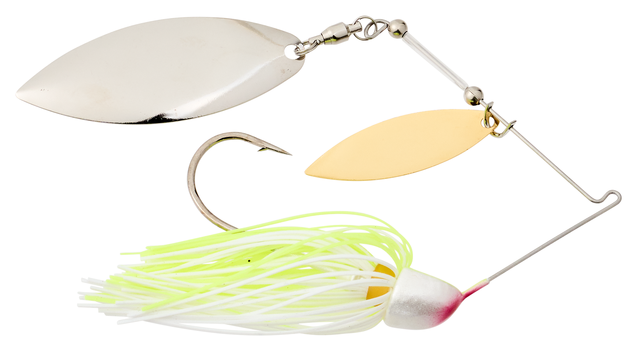 Image of Strike King KVD Compact Double-Willow Spinnerbait - Chartreuse White - 1/2 oz.