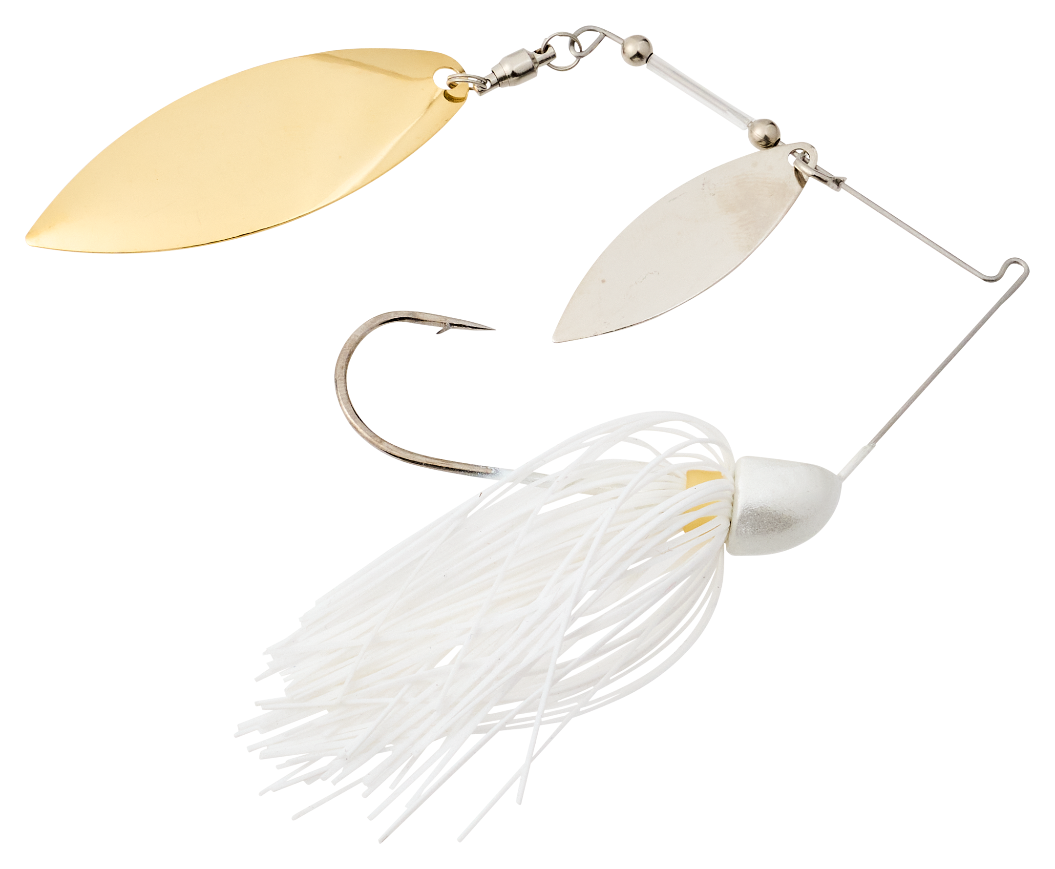 Image of Strike King KVD Compact Double-Willow Spinnerbait - White - 1/2 oz.