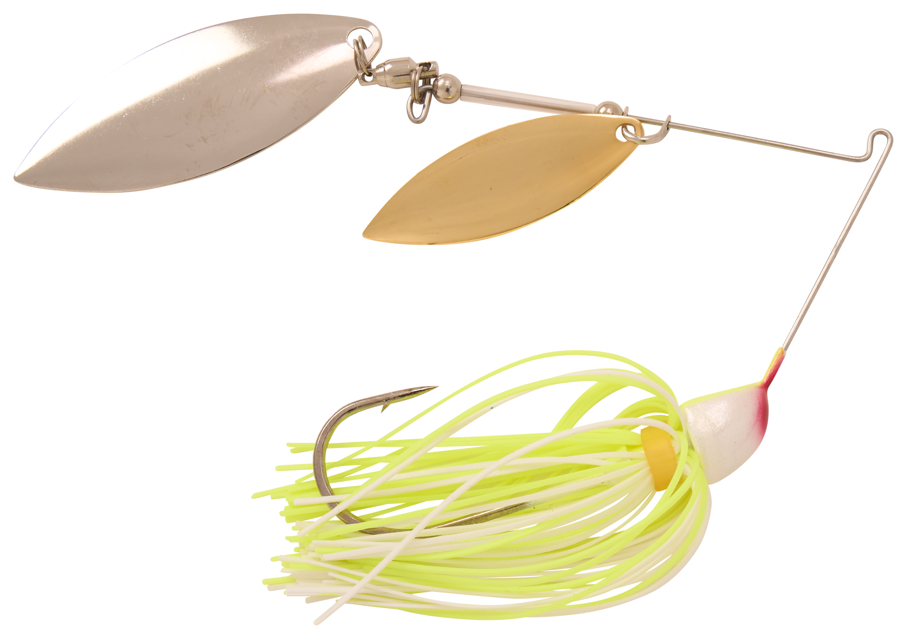 Image of Strike King KVD Compact Double-Willow Spinnerbait - Chartreuse White - 3/8 oz.