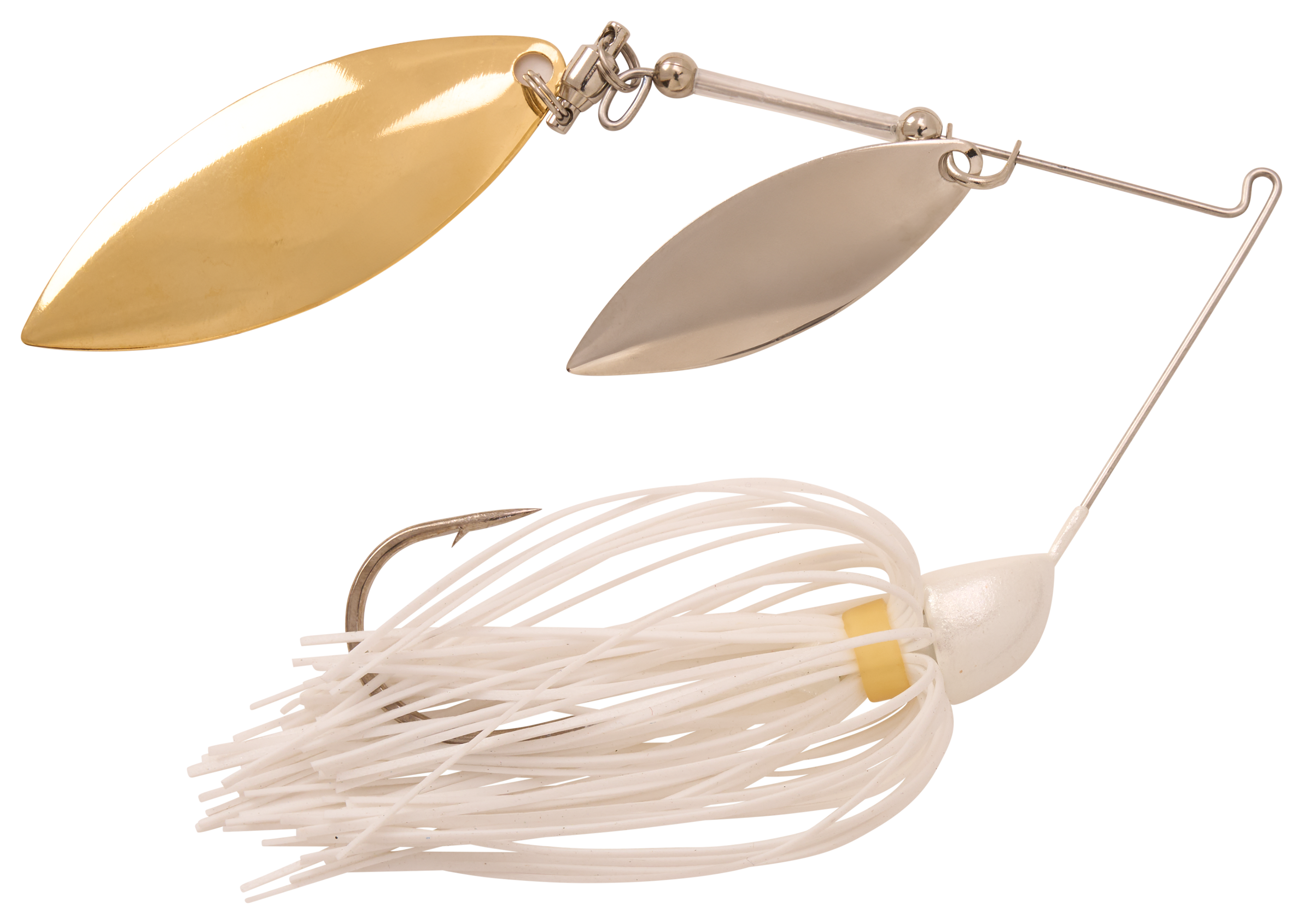Image of Strike King KVD Compact Double-Willow Spinnerbait - White - 3/8 oz.