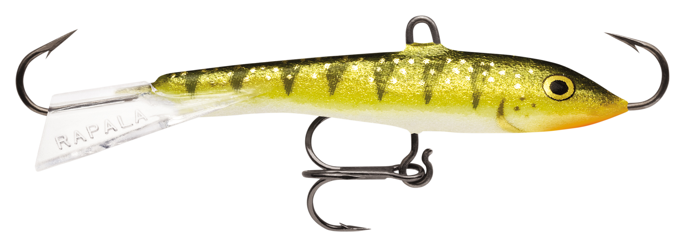 Image of "Rapala Jigging Rap - Glow Yellow Perch - 4-3/8"" - 1 oz."