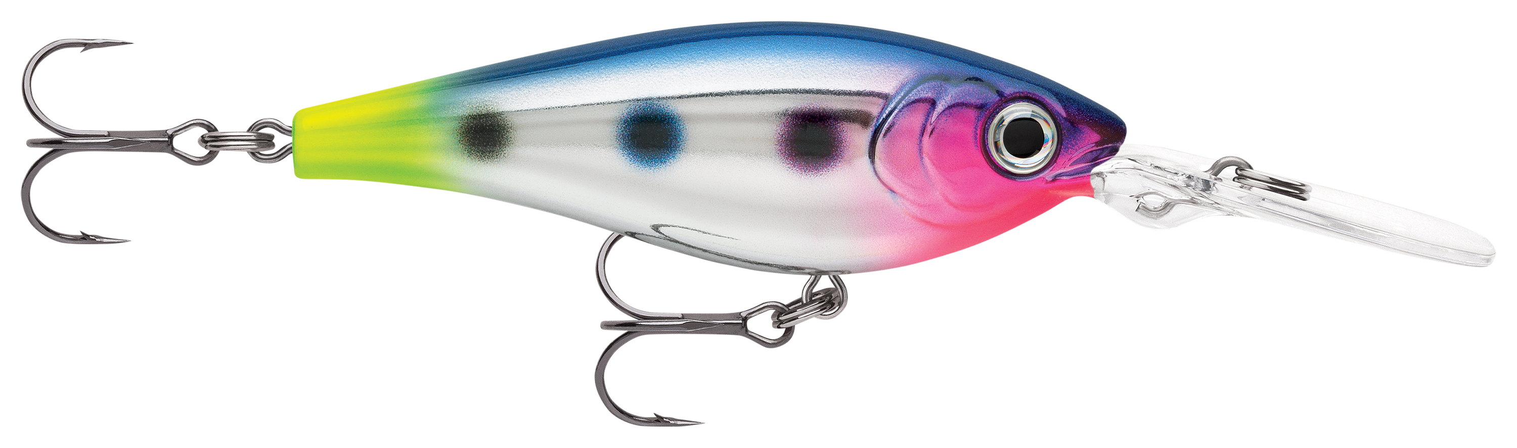 Image of "Rapala Harvest Shad Crankbait - Chrome Blue Hot Tail - 2-3/4"" - 5/16 oz."