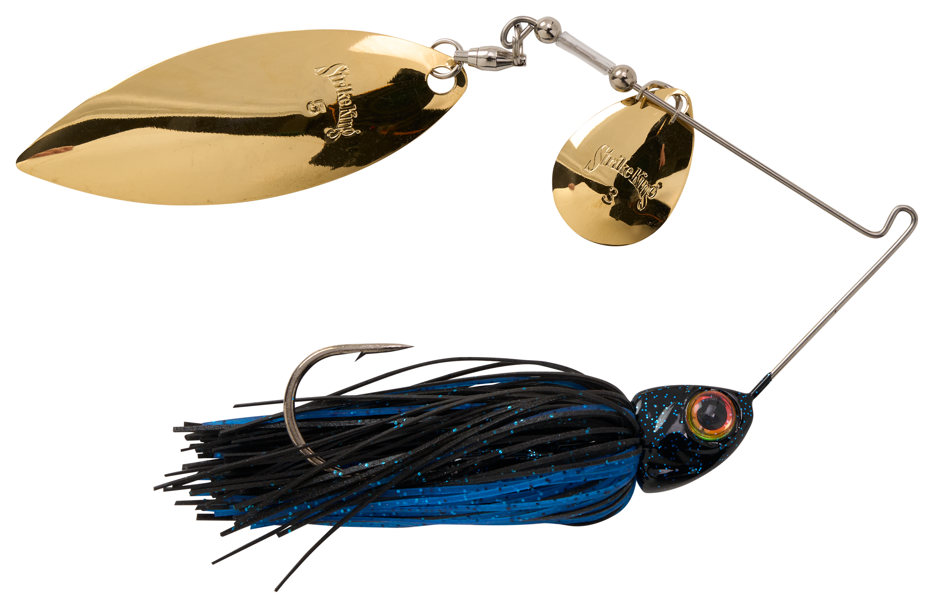 Image of Strike King KVD Elite Single-Willow Spinnerbait - Black & Blue - 3/8 oz.