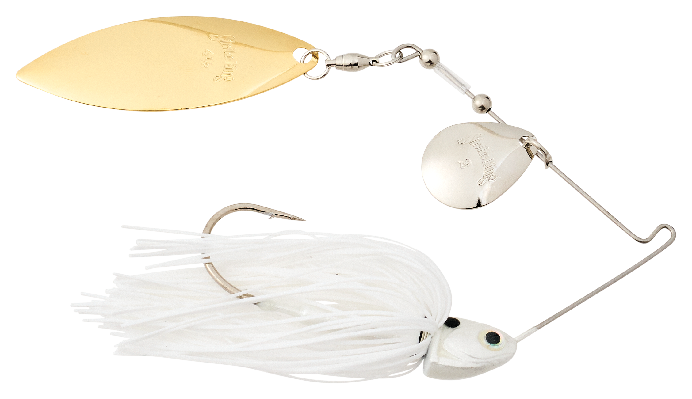 Image of Strike King KVD Elite Single-Willow Spinnerbait - White - 3/8 oz.