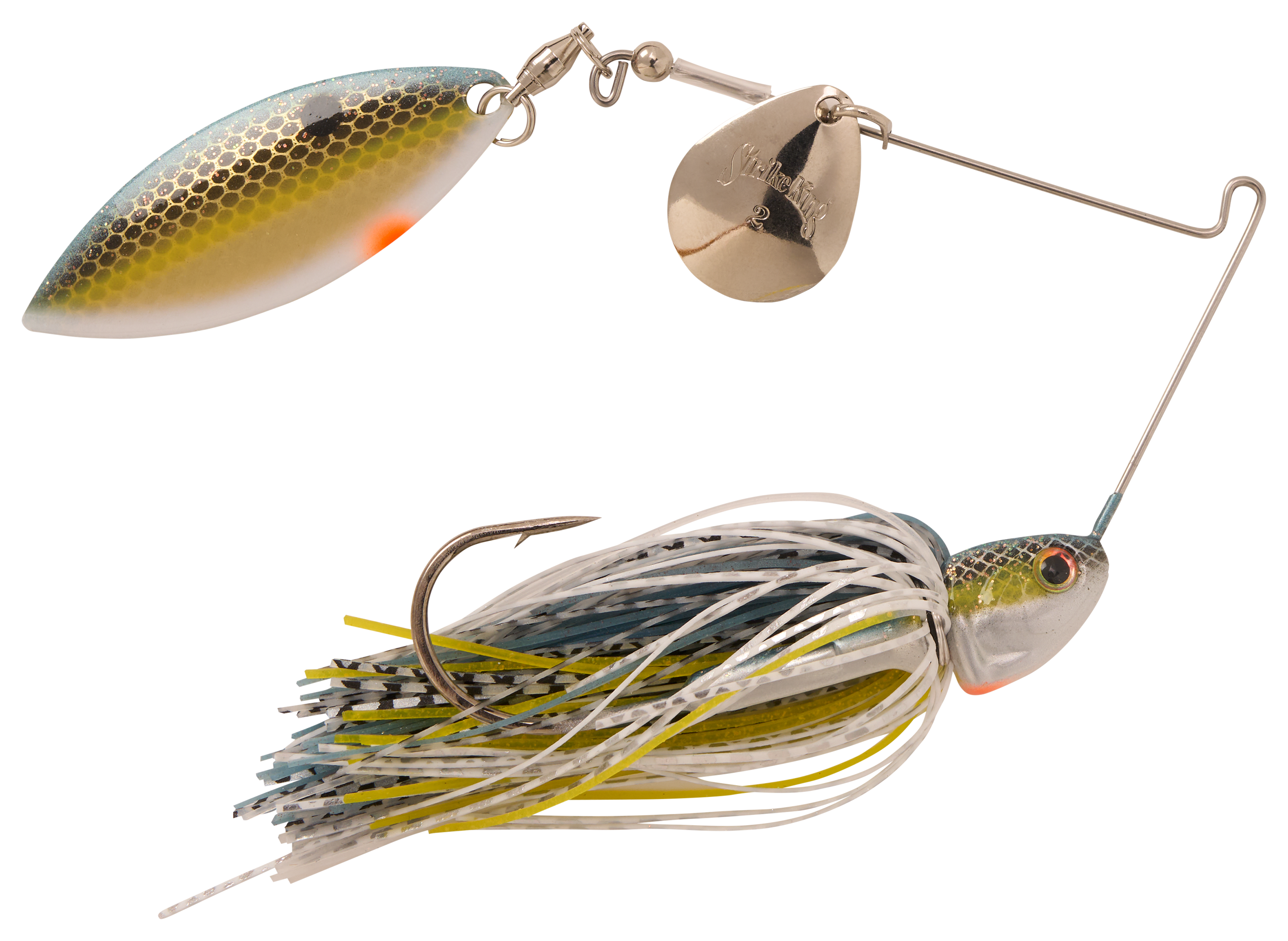 Image of Strike King KVD Elite Single-Willow Spinnerbait - Chrome Sexy Shad - 3/8 oz.
