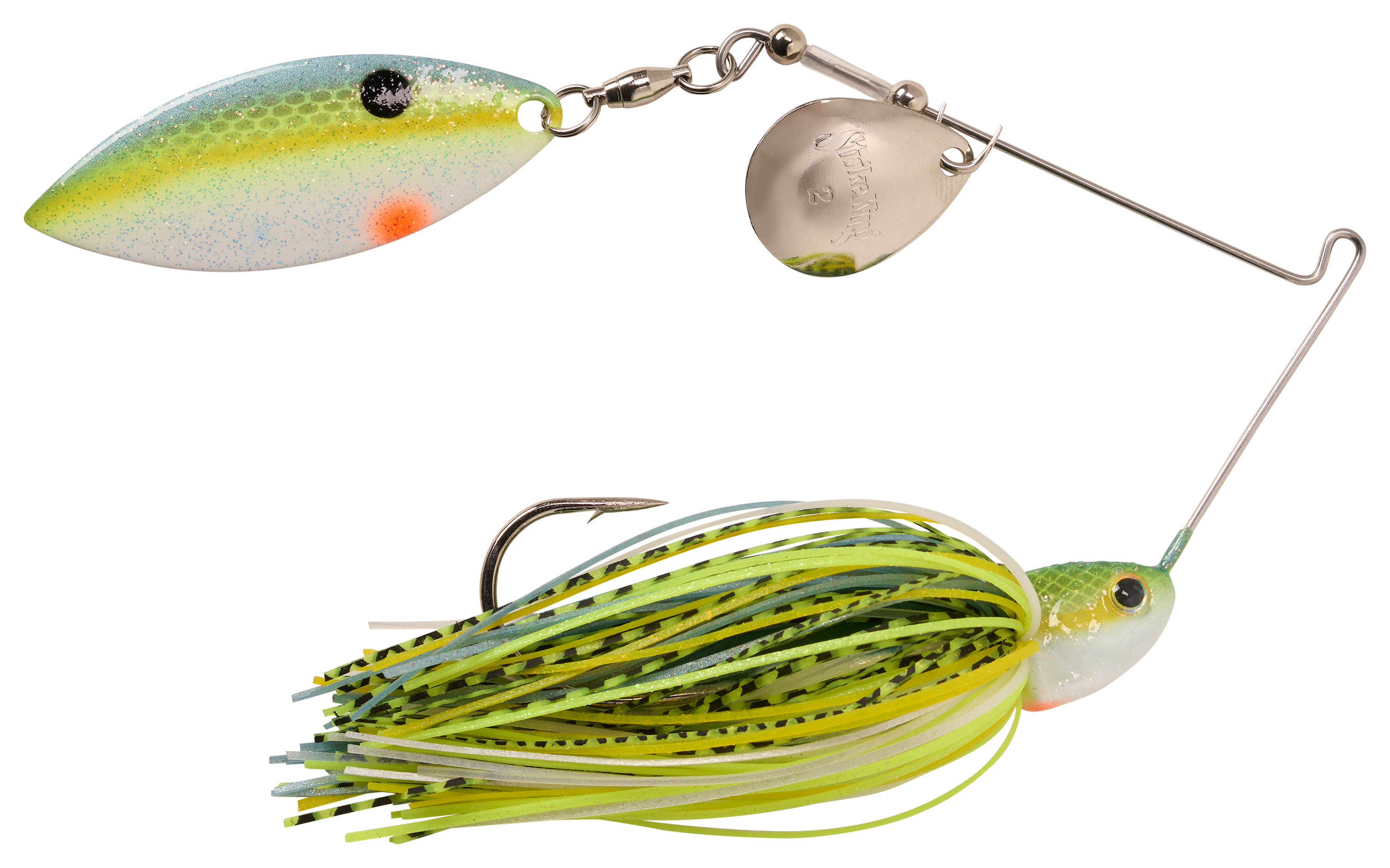 Image of Strike King KVD Elite Single-Willow Spinnerbait - Chartreuse Sexy Shad - 3/8 oz.