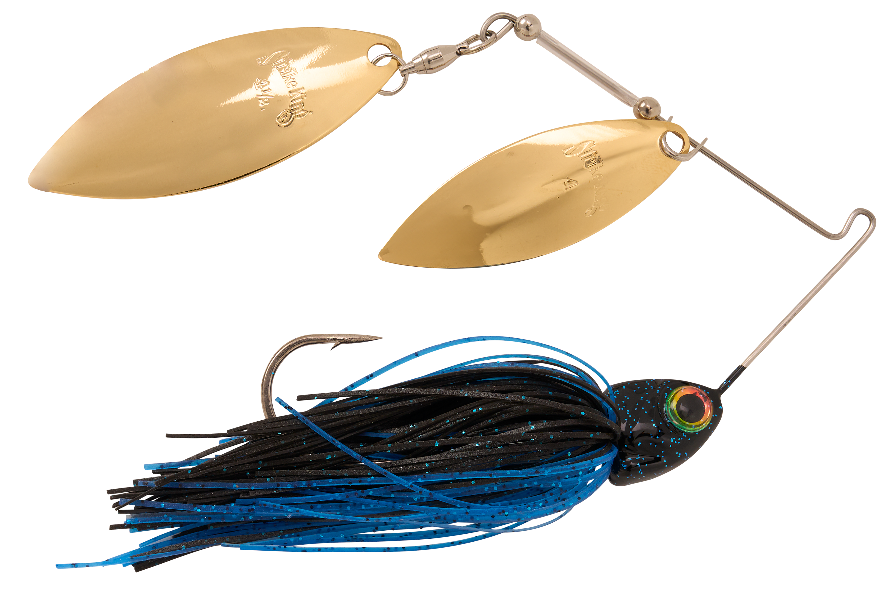 Image of Strike King KVD Elite Double-Willow Spinnerbait - Black & White - 1/2 oz.