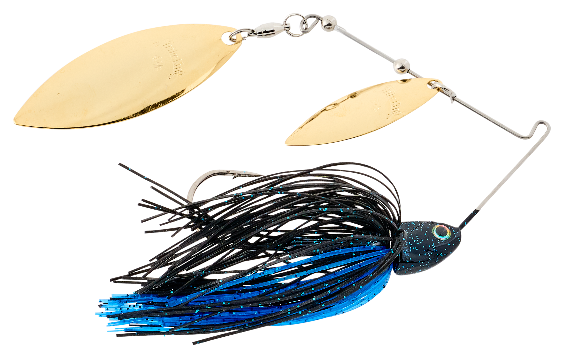 Image of Strike King KVD Elite Double-Willow Spinnerbait - Black & Blue - 3/8 oz.