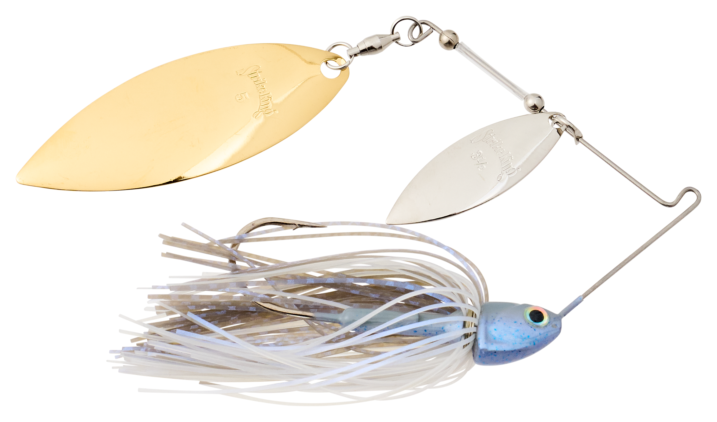 Image of Strike King KVD Elite Double-Willow Spinnerbait - Glimmer Blue - 3/8 oz.