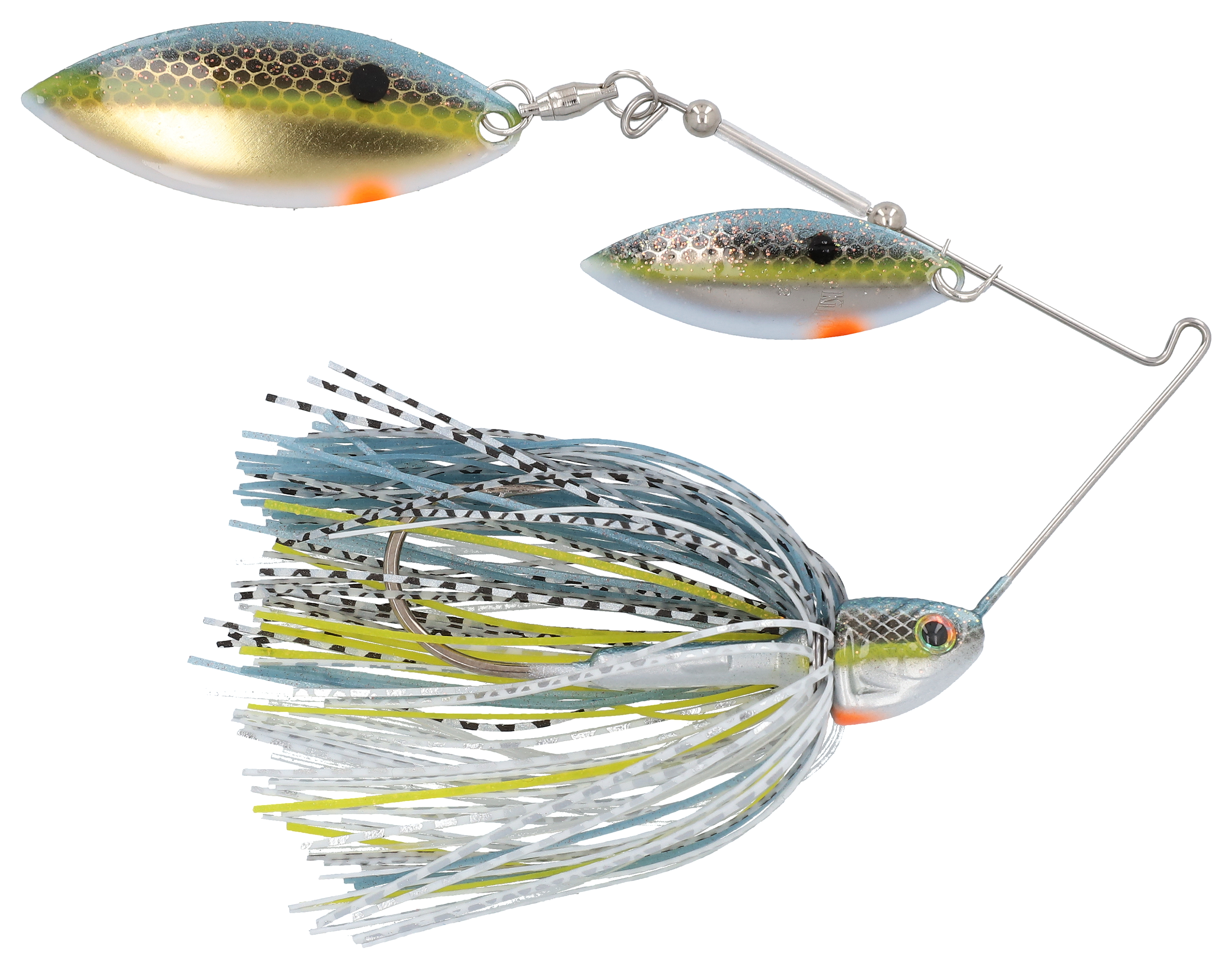 Image of Strike King KVD Elite Double-Willow Spinnerbait - Chrome Sexy Shad - 3/8 oz.