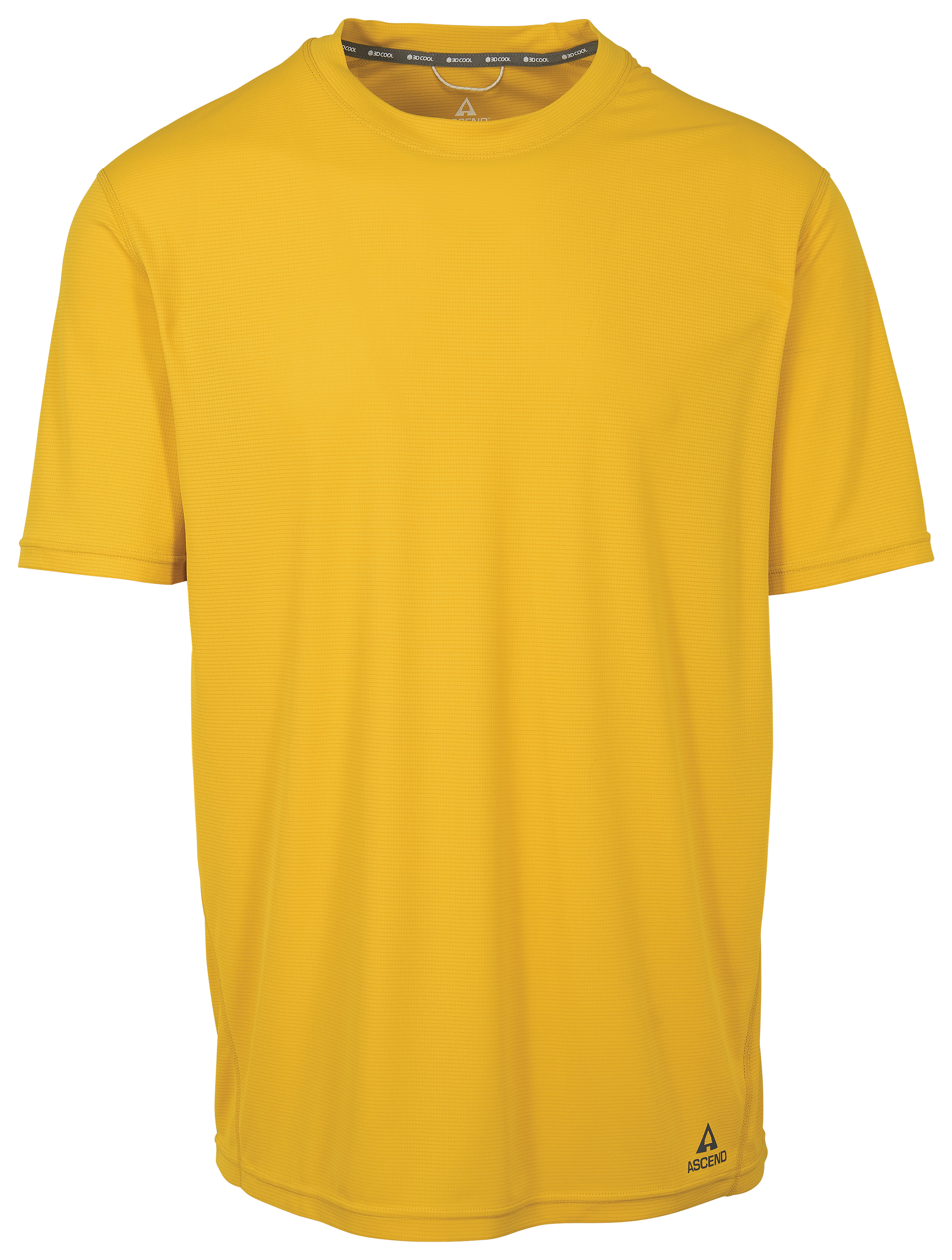 Image of Ascend 3D Cool AeroTrek Knitted Short-Sleeve T-Shirt - Golden Spice
