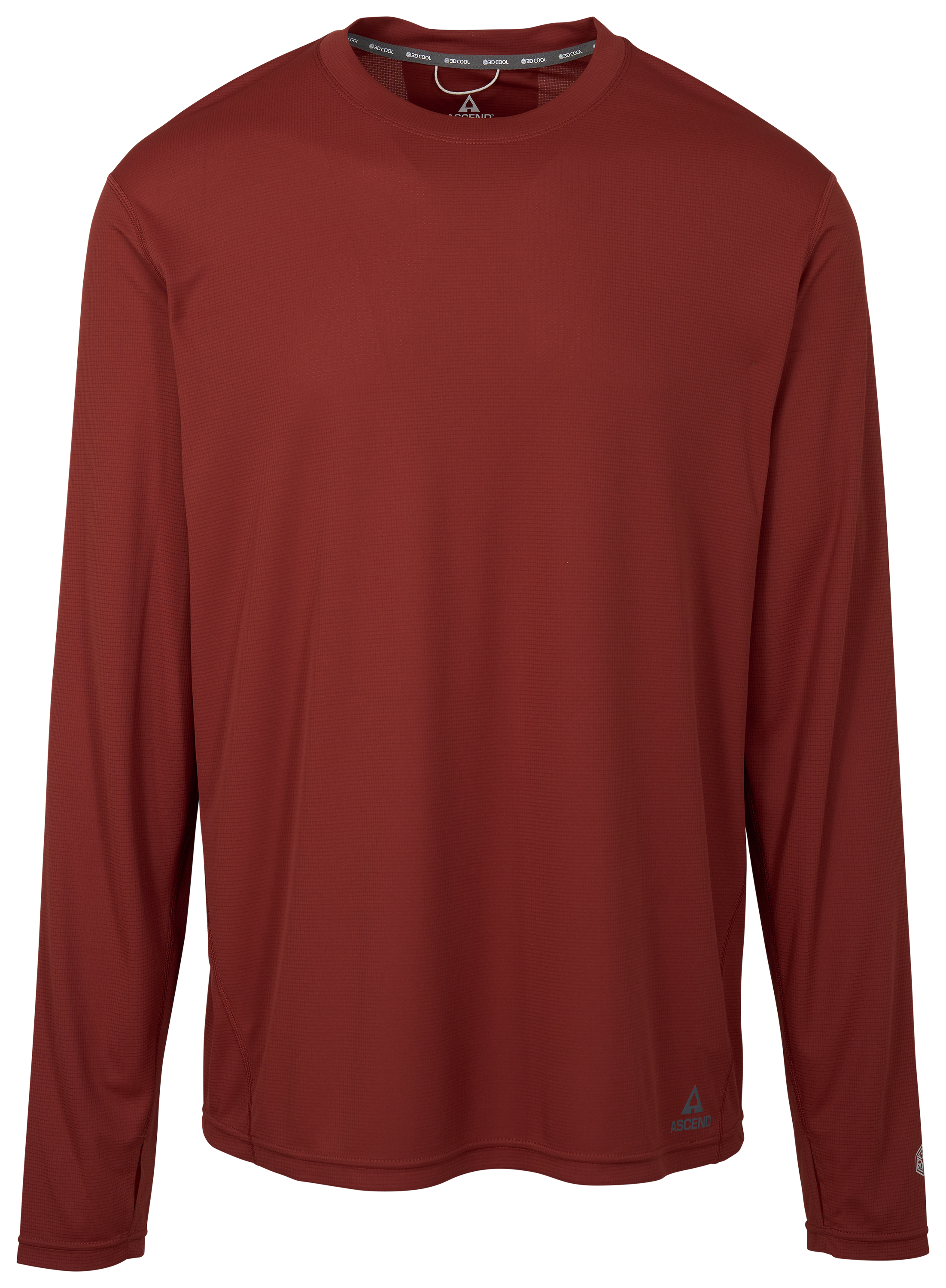 Image of Ascend 3D Cool AeroTrek Knitted Long-Sleeve Shirt - Spiced Apple