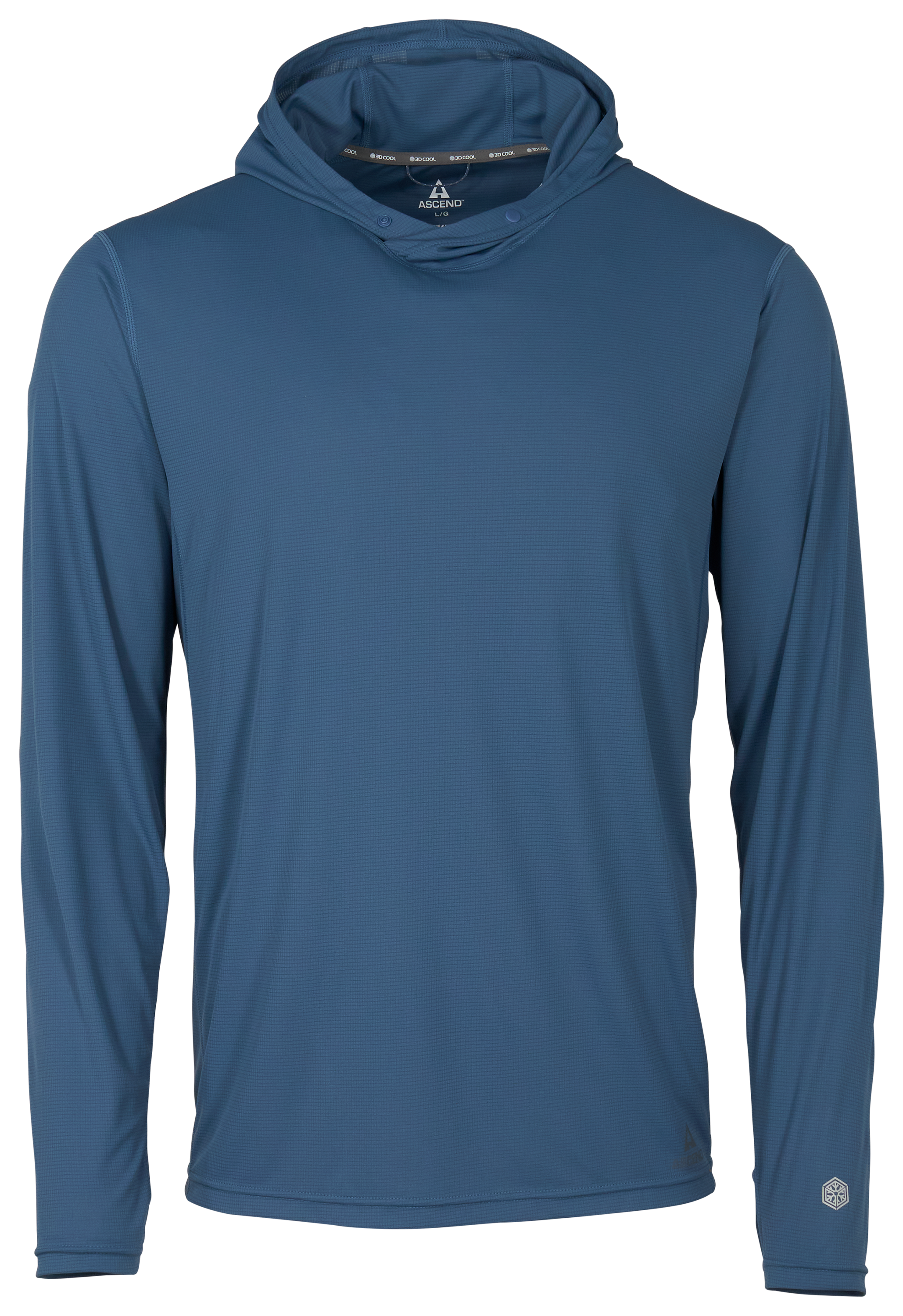 Image of Ascend 3D Cool Aerotrek Knit Hoodie - Bering Sea