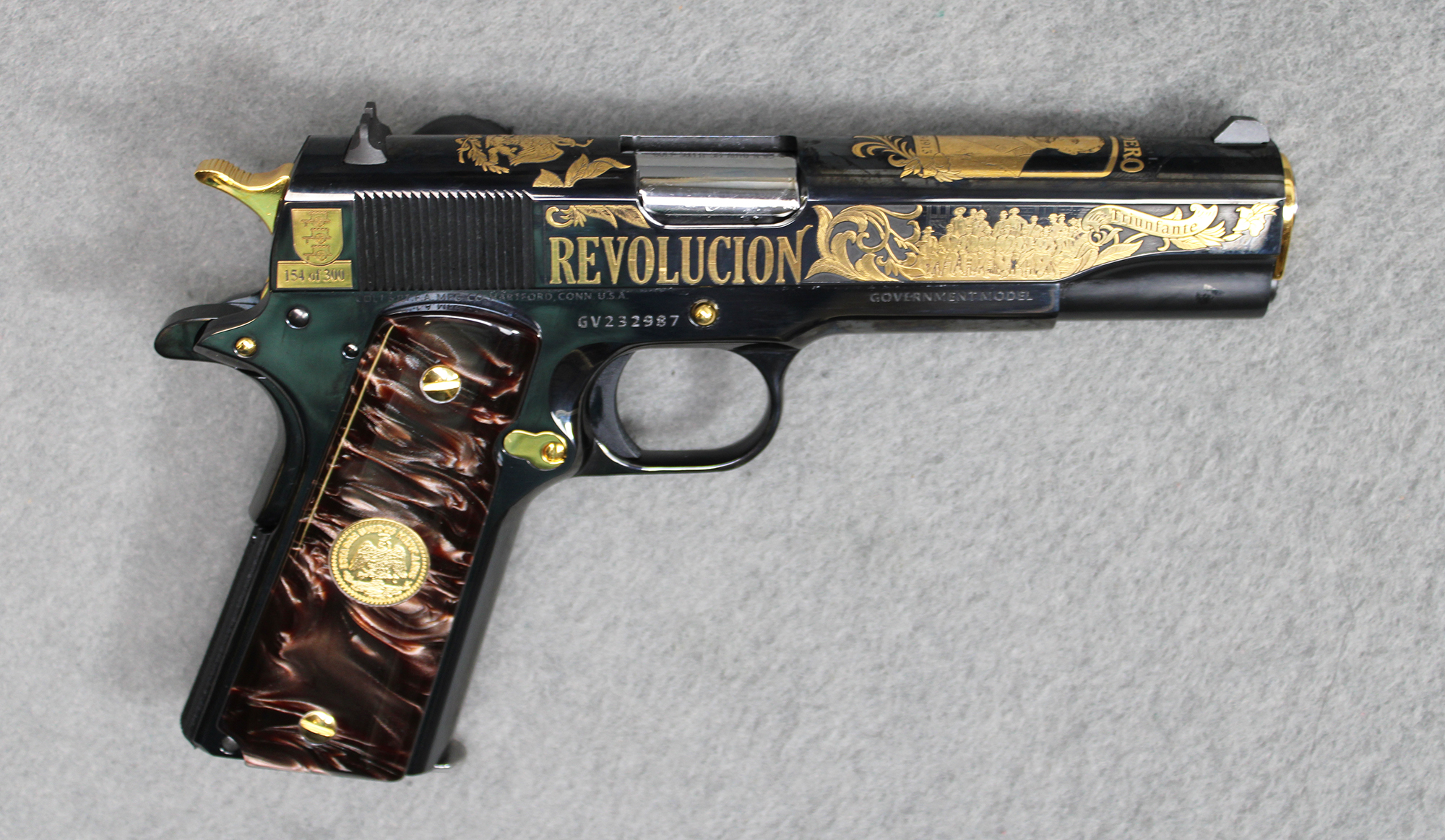 Image of Colt ~ Government Presidente Madero Commemorative ~ .38 Super