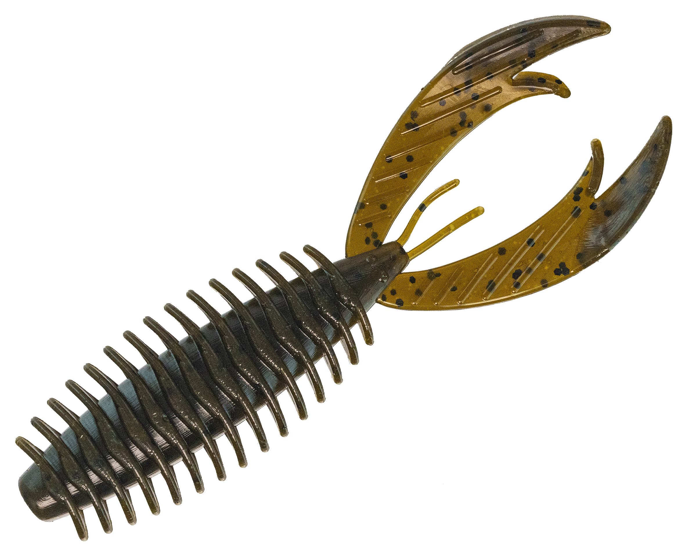 Image of Big Bite Baits Fighting Craw - Green Pumpkin