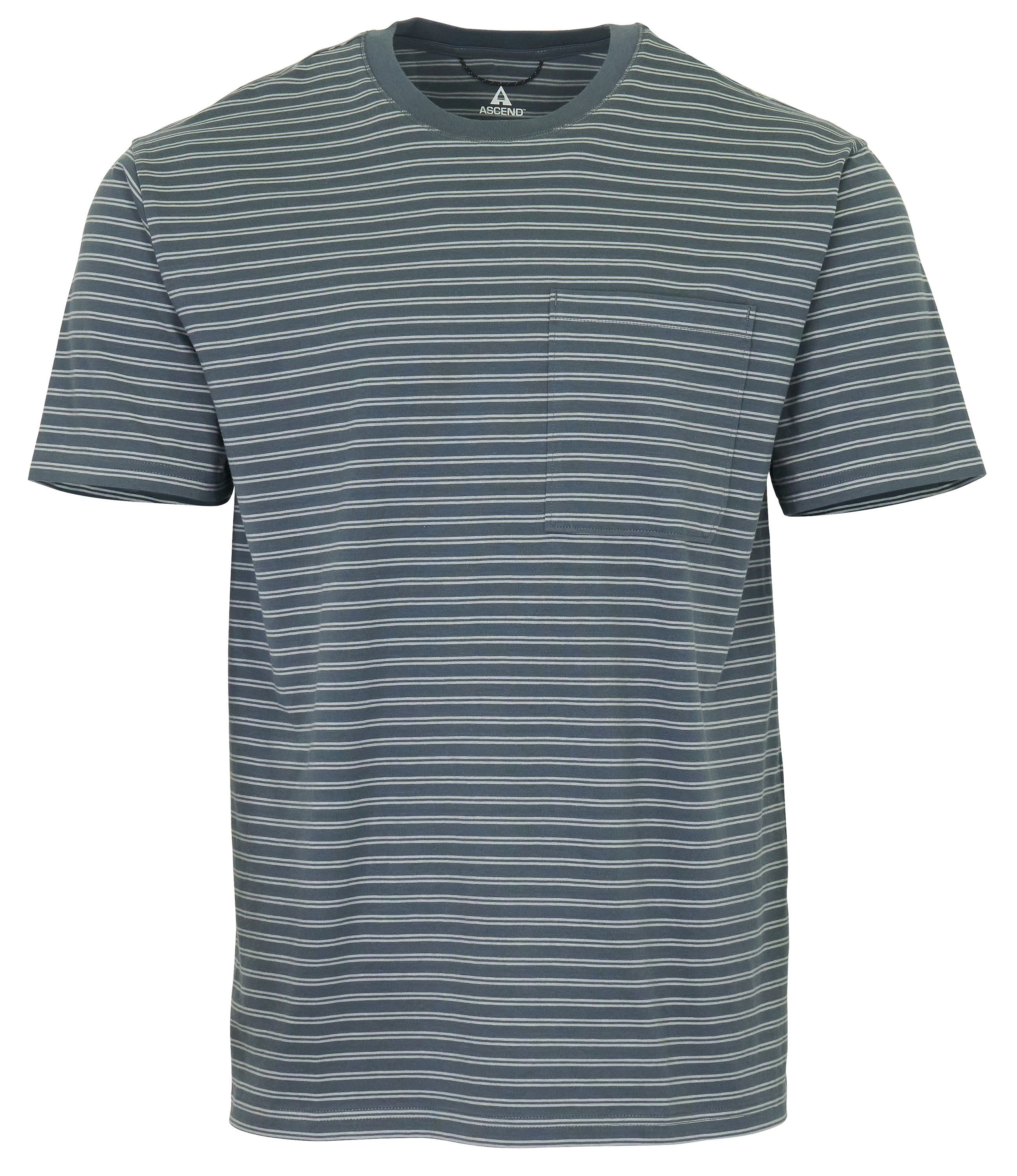 Image of Ascend Everyday Campside Short-Sleeve Pocket T-Shirt - Turbulence Stripe