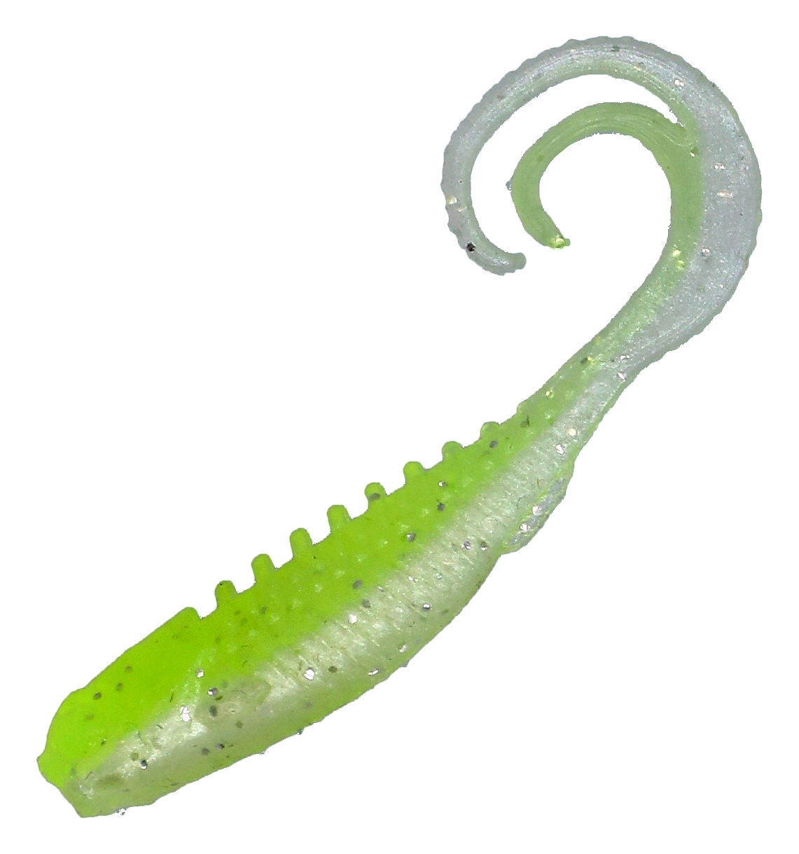 Image of "Northland Fishing Tackle Pan-Candy Grub - Chartreuse Shad - 1.75"""