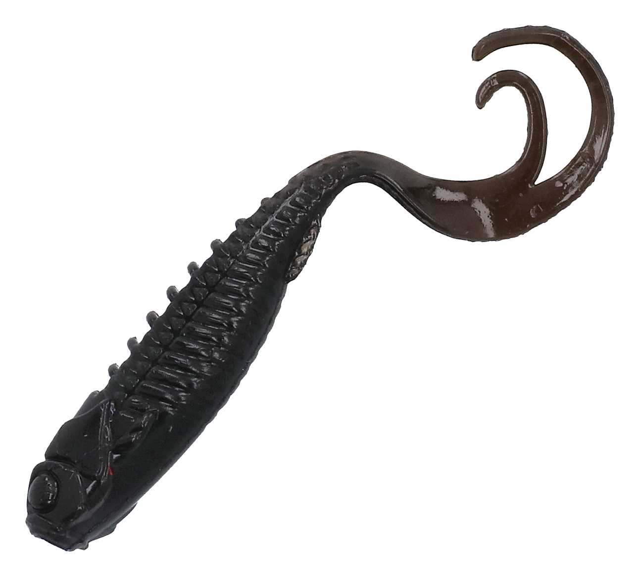 Image of "Northland Fishing Tackle Pan-Candy Grub - Black - 2"""