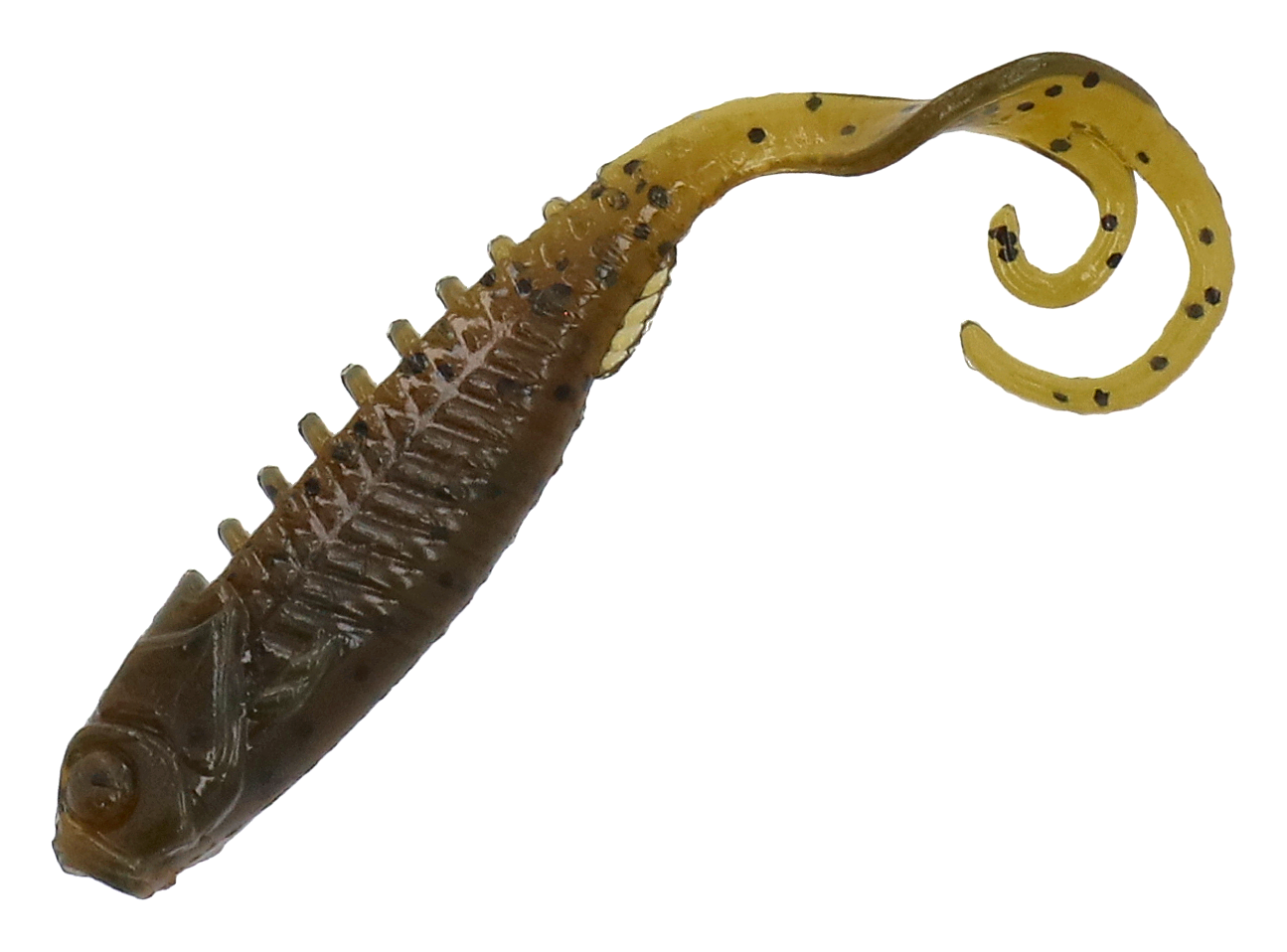 Image of "Northland Fishing Tackle Pan-Candy Grub - Green Pumpkin - 2"""