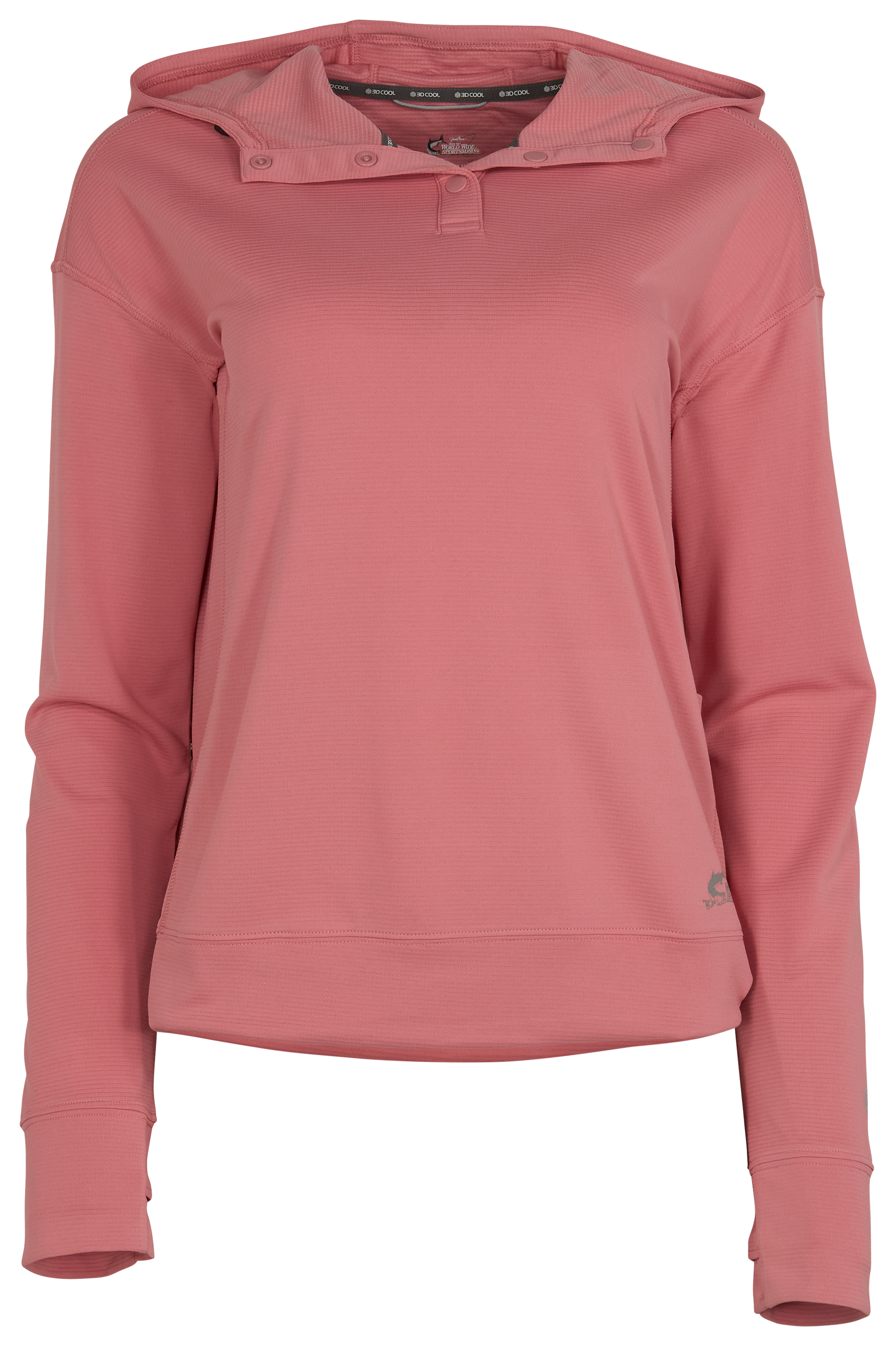 Image of World Wide Sportsman 3D Cool Tech Hoodie - Brandied Apricot