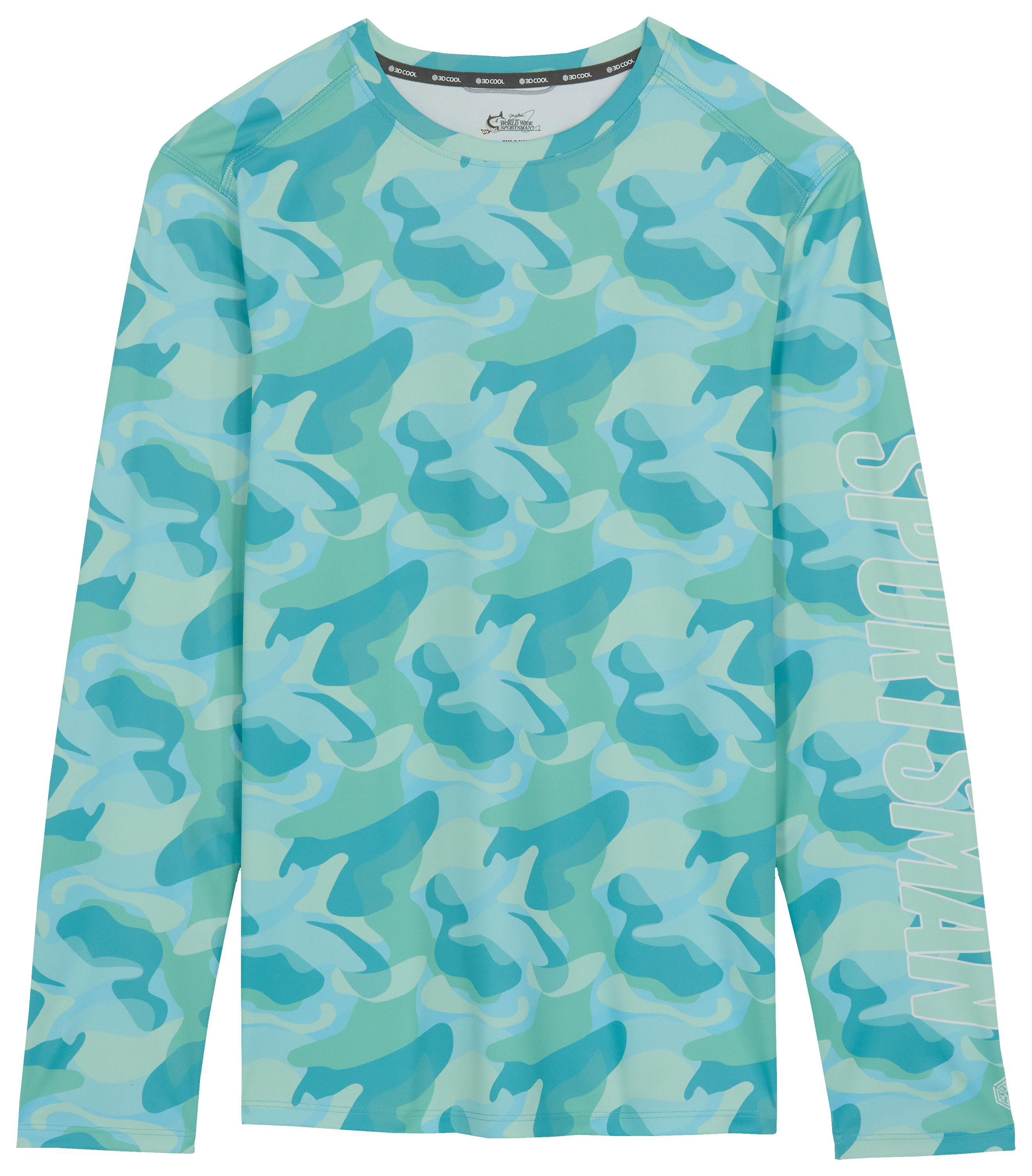 Image of World Wide Sportsman 3D Cool Angler Long-Sleeve Crew - Coastal Waters
