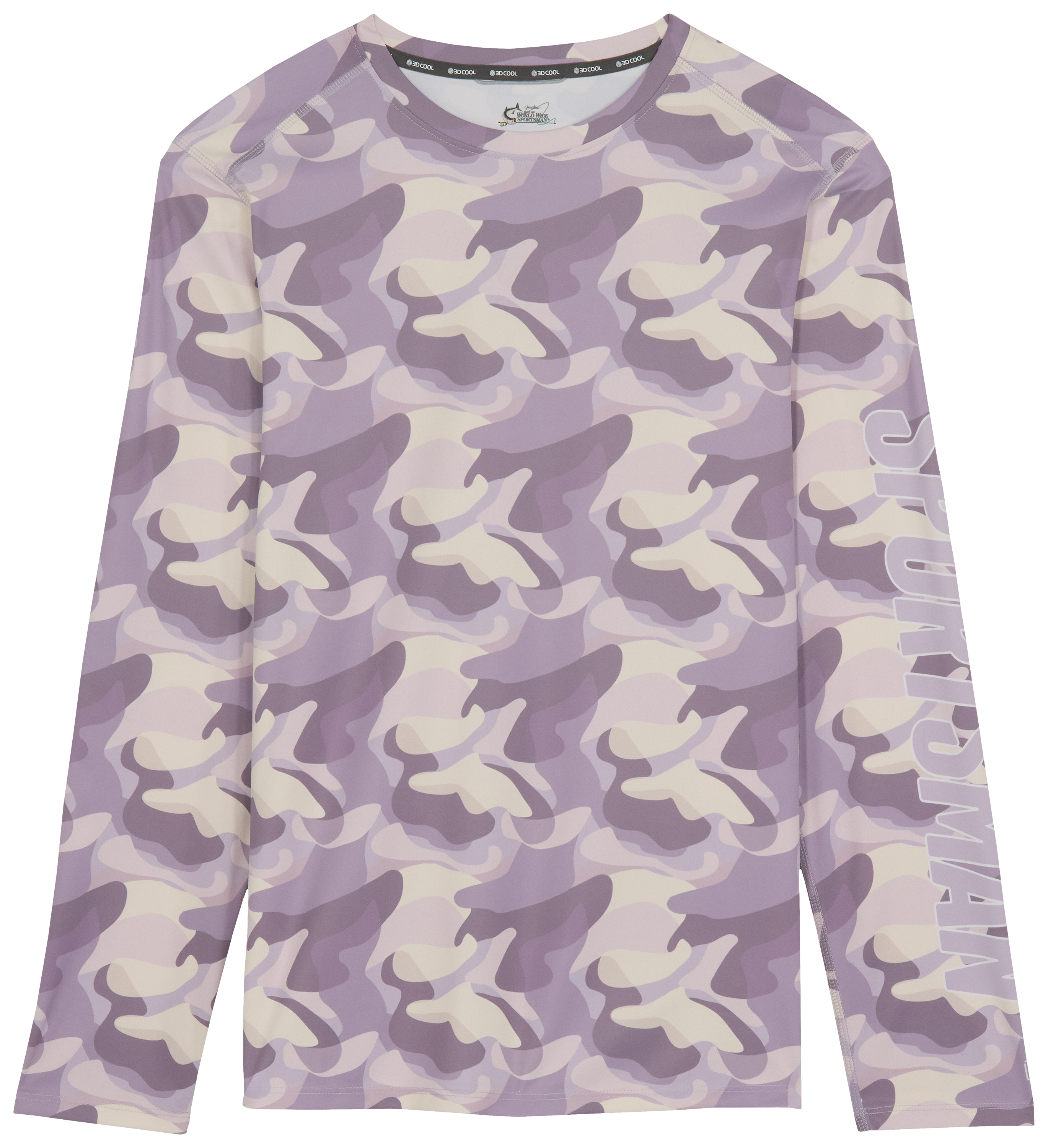 Image of World Wide Sportsman 3D Cool Angler Long-Sleeve Crew - Thistle