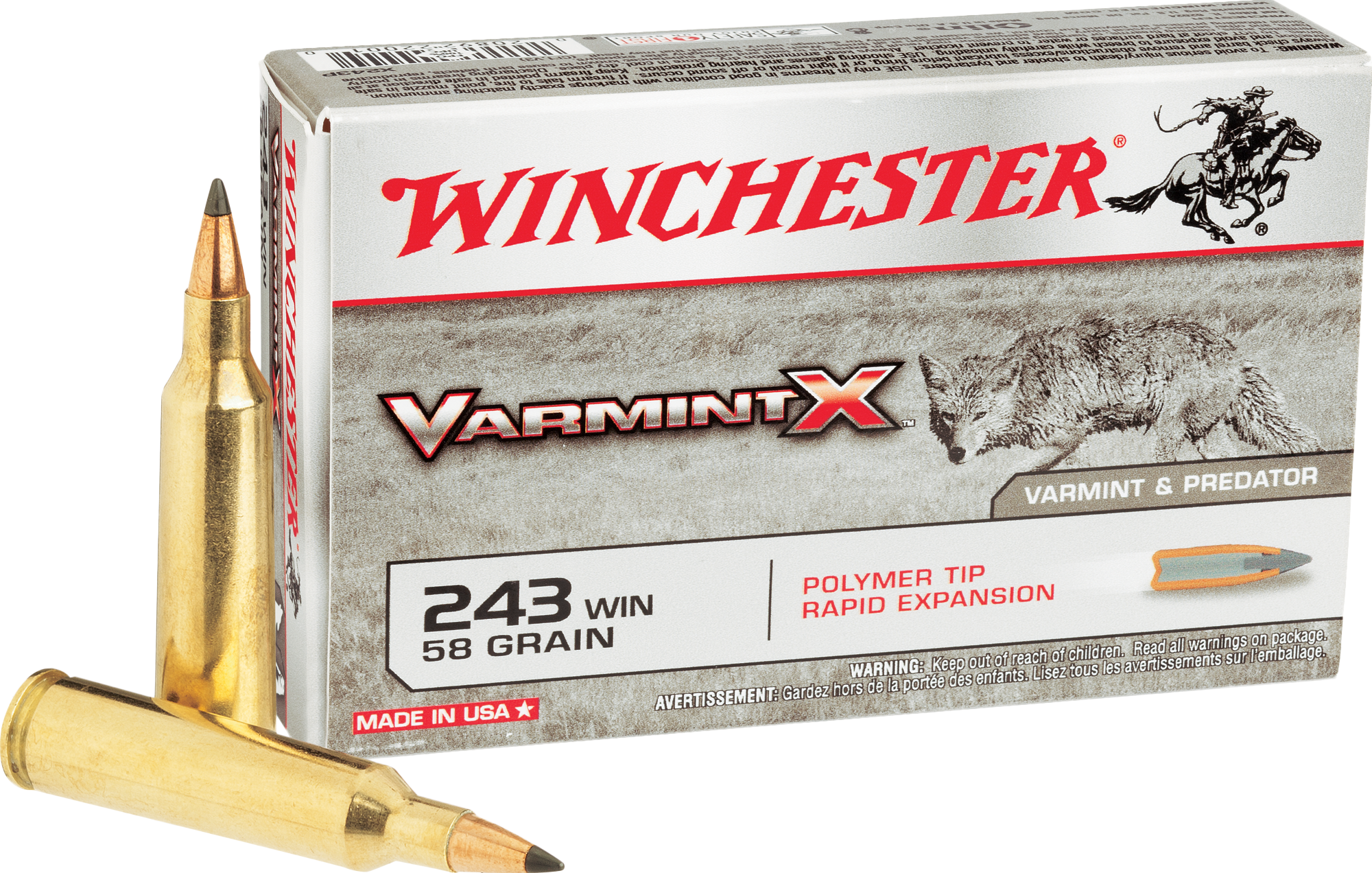 Winchester Varmint X Rifle Ammo - .22 Hornet - Winchester