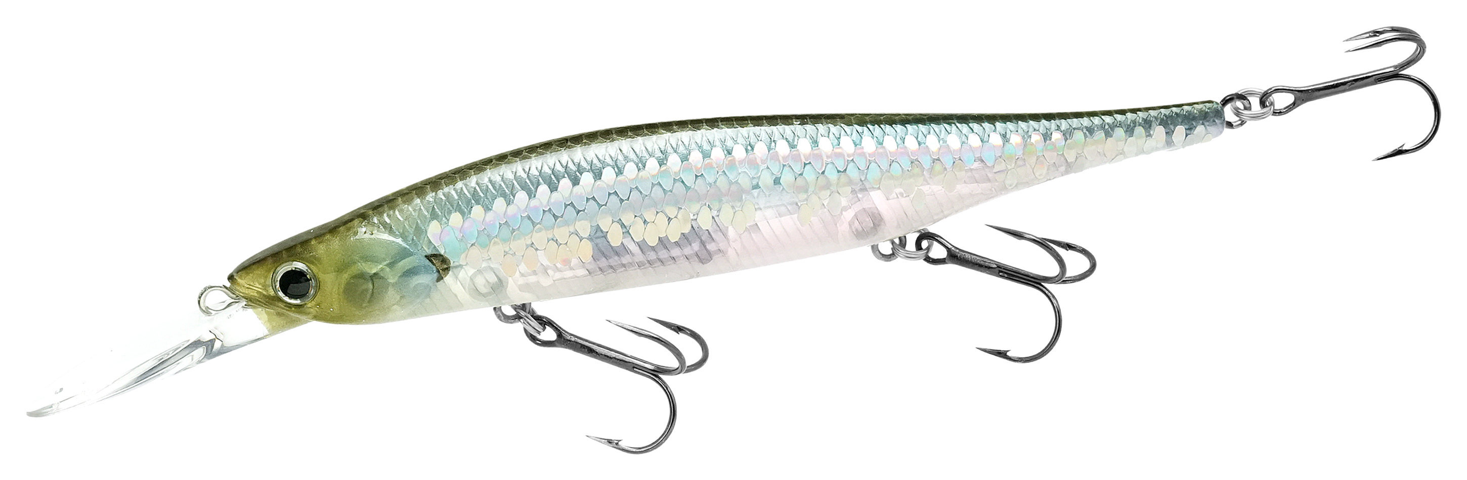 Image of Lucky Craft Lightning Pointer Deep-Diving Minnow - 1/2 oz. - MS Ghost Minnow