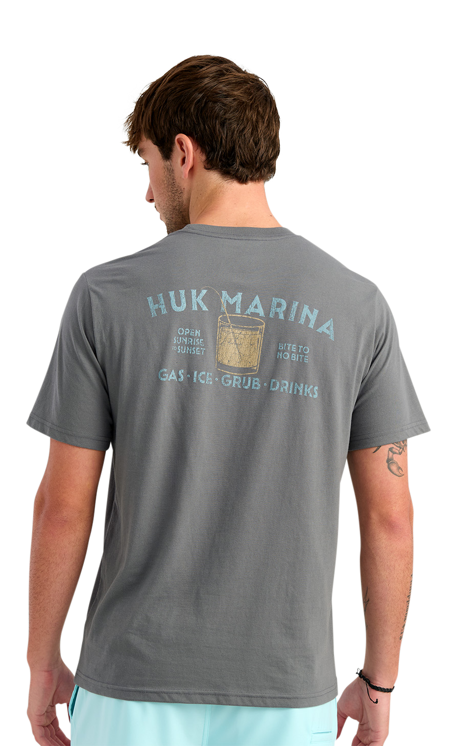 Image of Huk Marina Short-Sleeve T-Shirt - Anchor