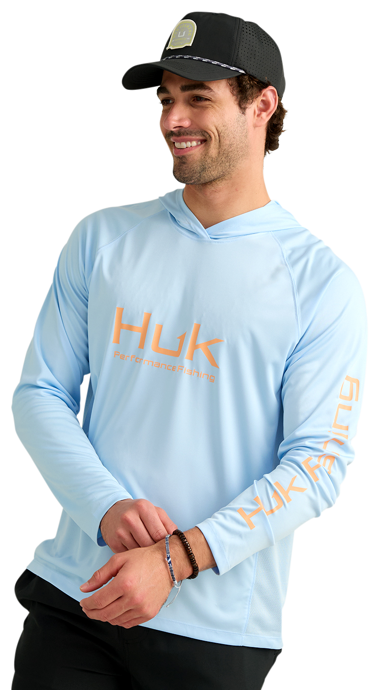 Image of Huk Vented Pursuit Hoodie - Coastal Drift
