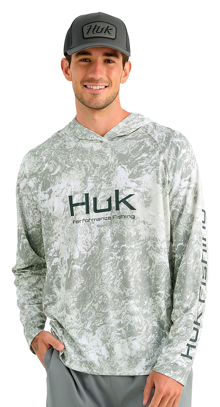 Image of Huk Pursuit Mossy Oak Hoodie - Seagrass