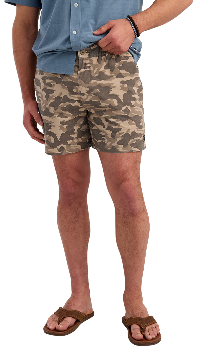 HUK Shoreside Printed Short - Mudminnow Camo S