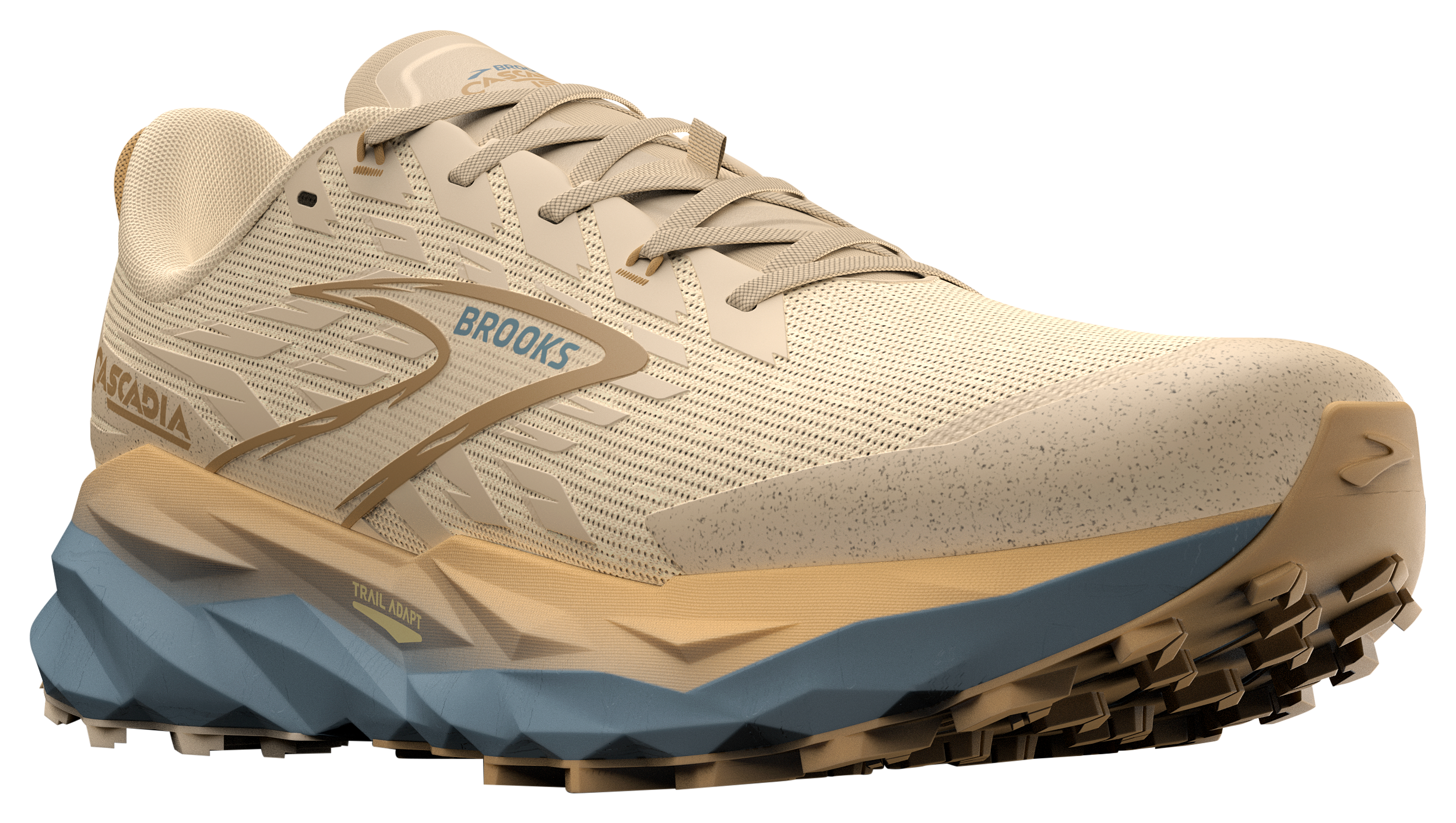 Image of Brooks Cascadia 19 Trail Running Shoes for Women - Sand/Primer/Starfish