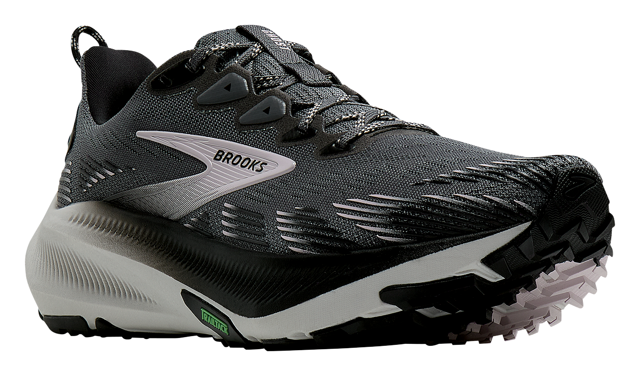 Image of Brooks Ghost Trail Trail Running Shoes for Women - Poppy Seed/Black/Pink - 6.5M