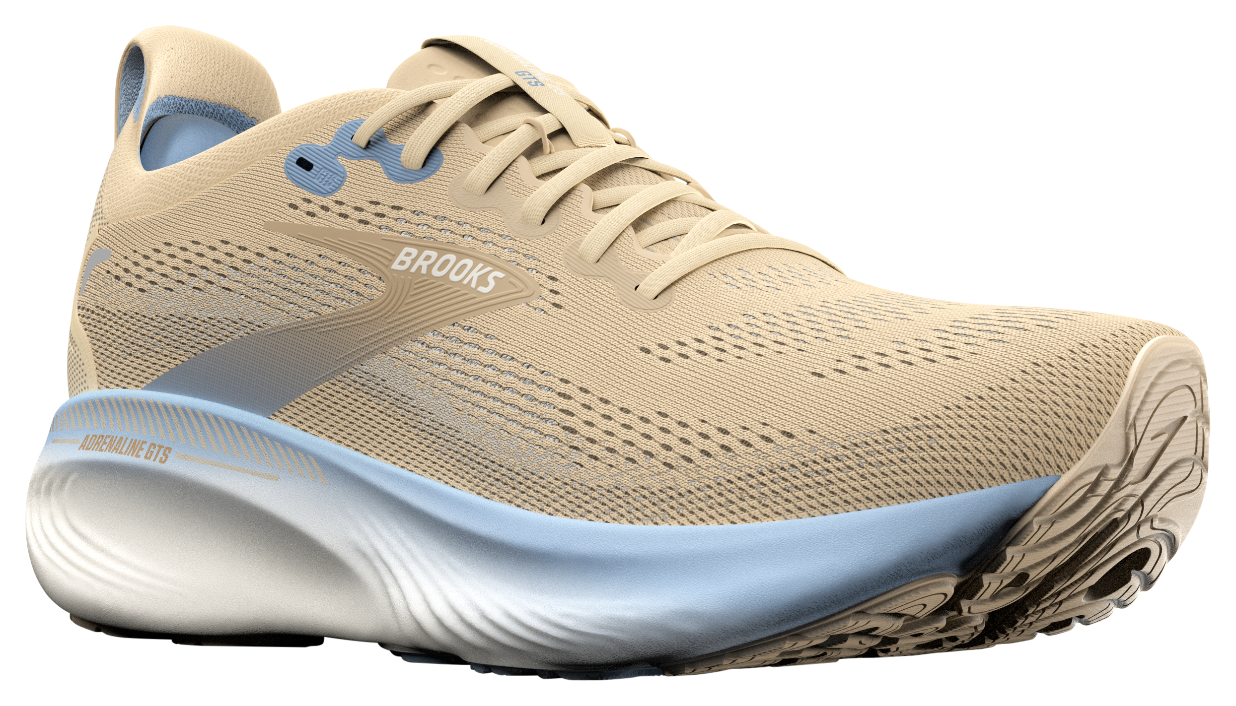 Image of Brooks Adrenaline GTS 25 Running Shoes for Women - Sand/Coconut/Skyway