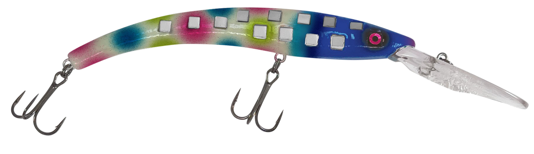 Image of Reef Runner Flash Deep Diver Crankbait - Glow Blue Wonderbread