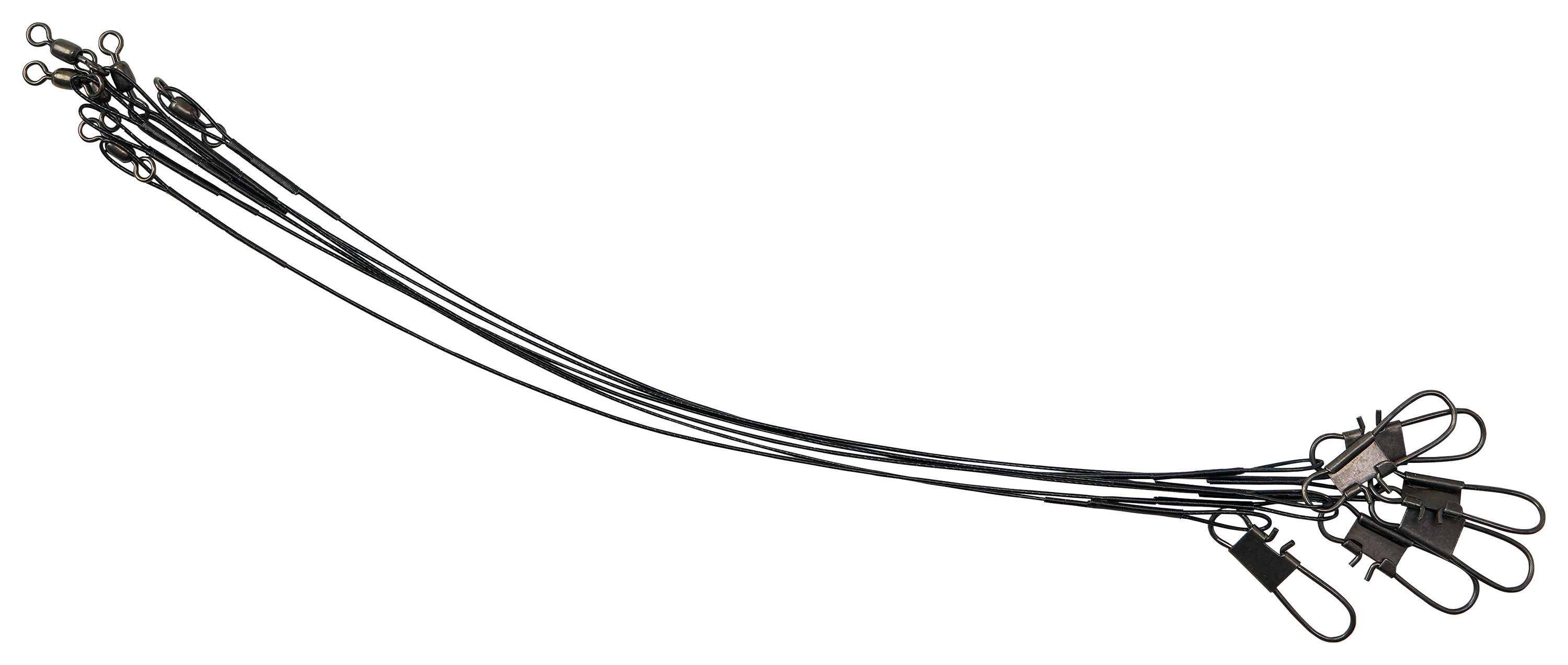 Image of "Offshore Angler Heavy-Duty Nylon-Coated Crimped Wire Leaders - Black - 18"" - 20 lb. Test"