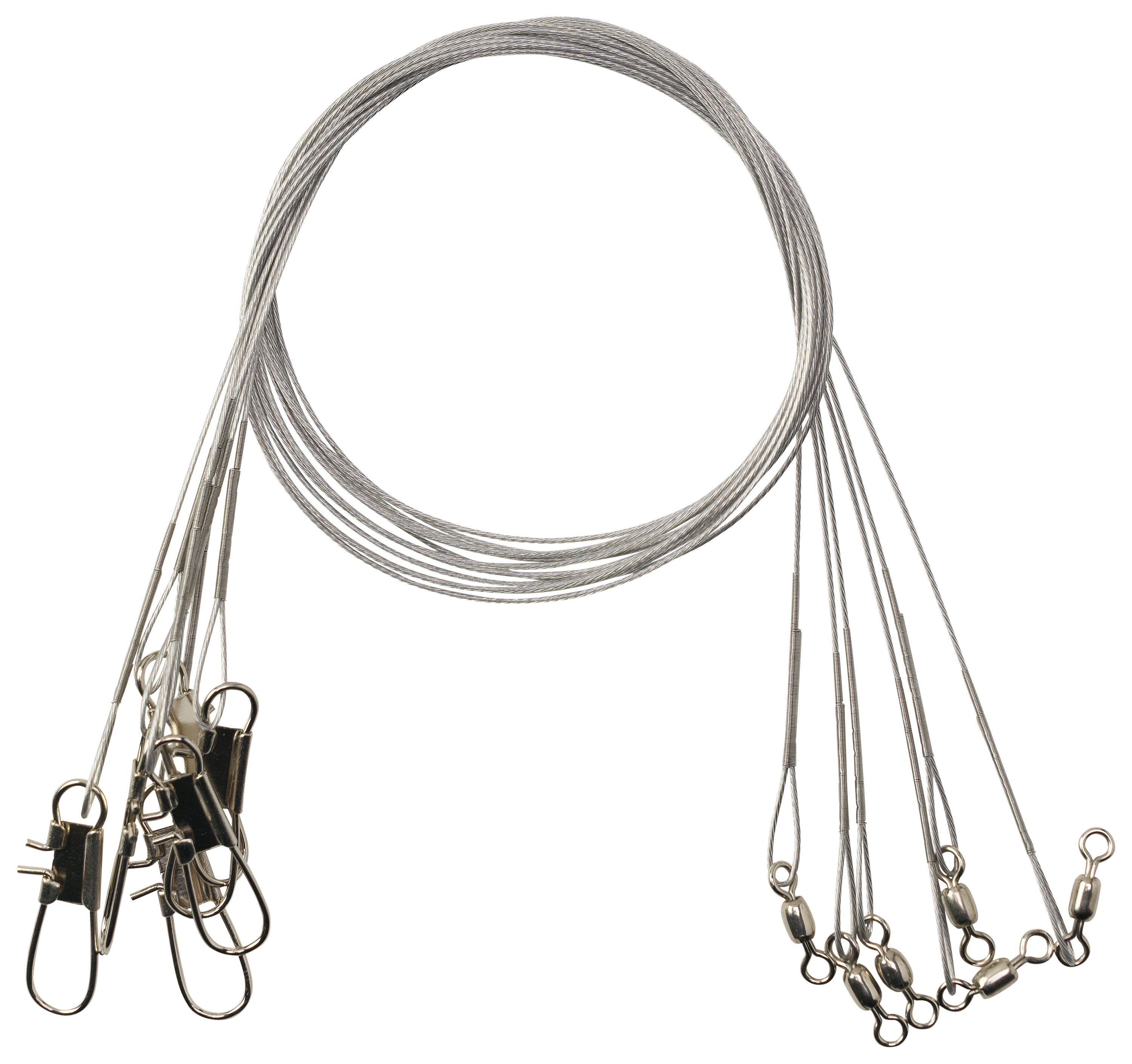 Image of "Offshore Angler Heavy-Duty Nylon-Coated Crimped Wire Leaders - Bright - 18"" - 30 lb. Test"