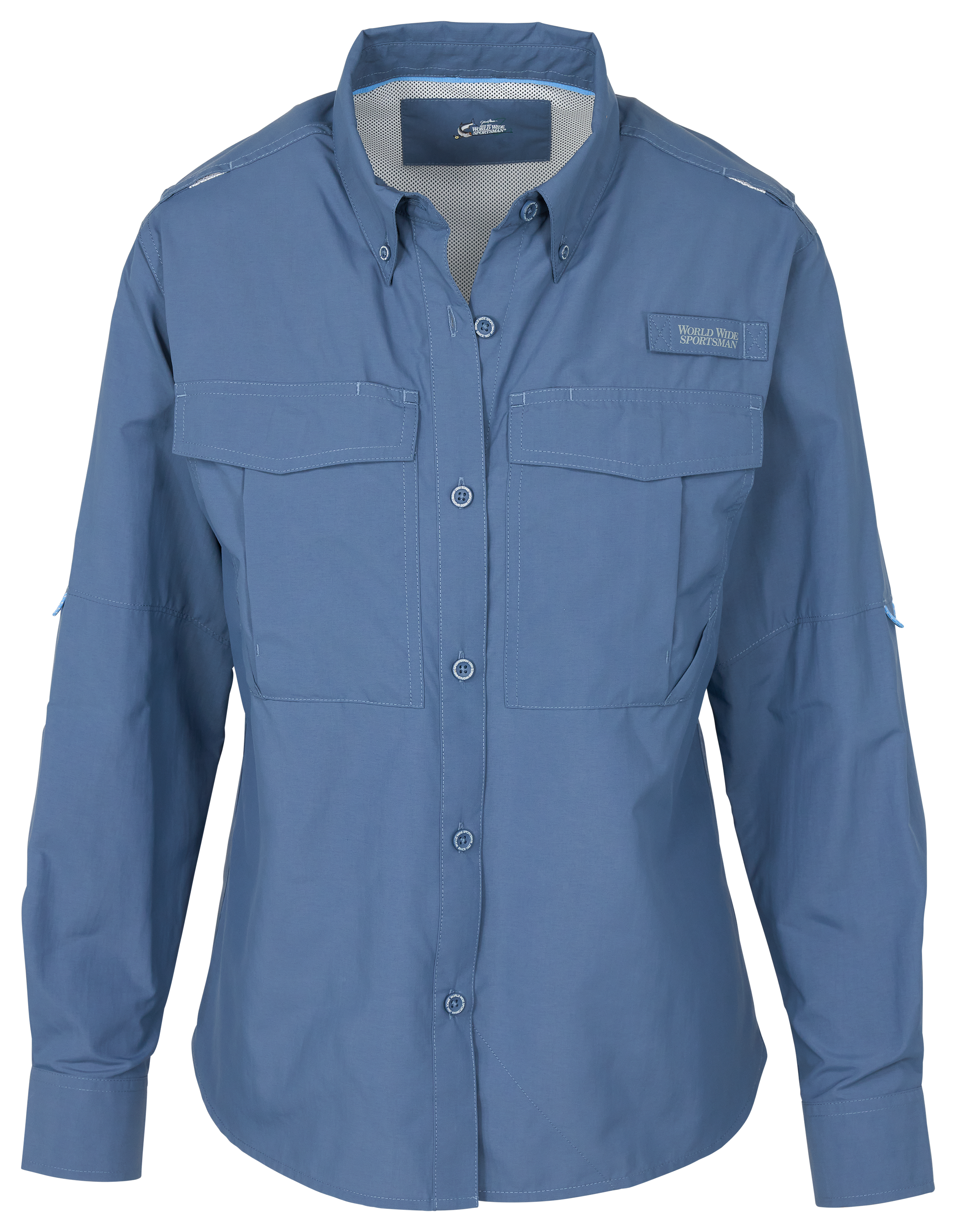 Image of World Wide Sportsman 3D Cool Nylon Angler Button-Down Long-Sleeve Shirt - Bering Sea