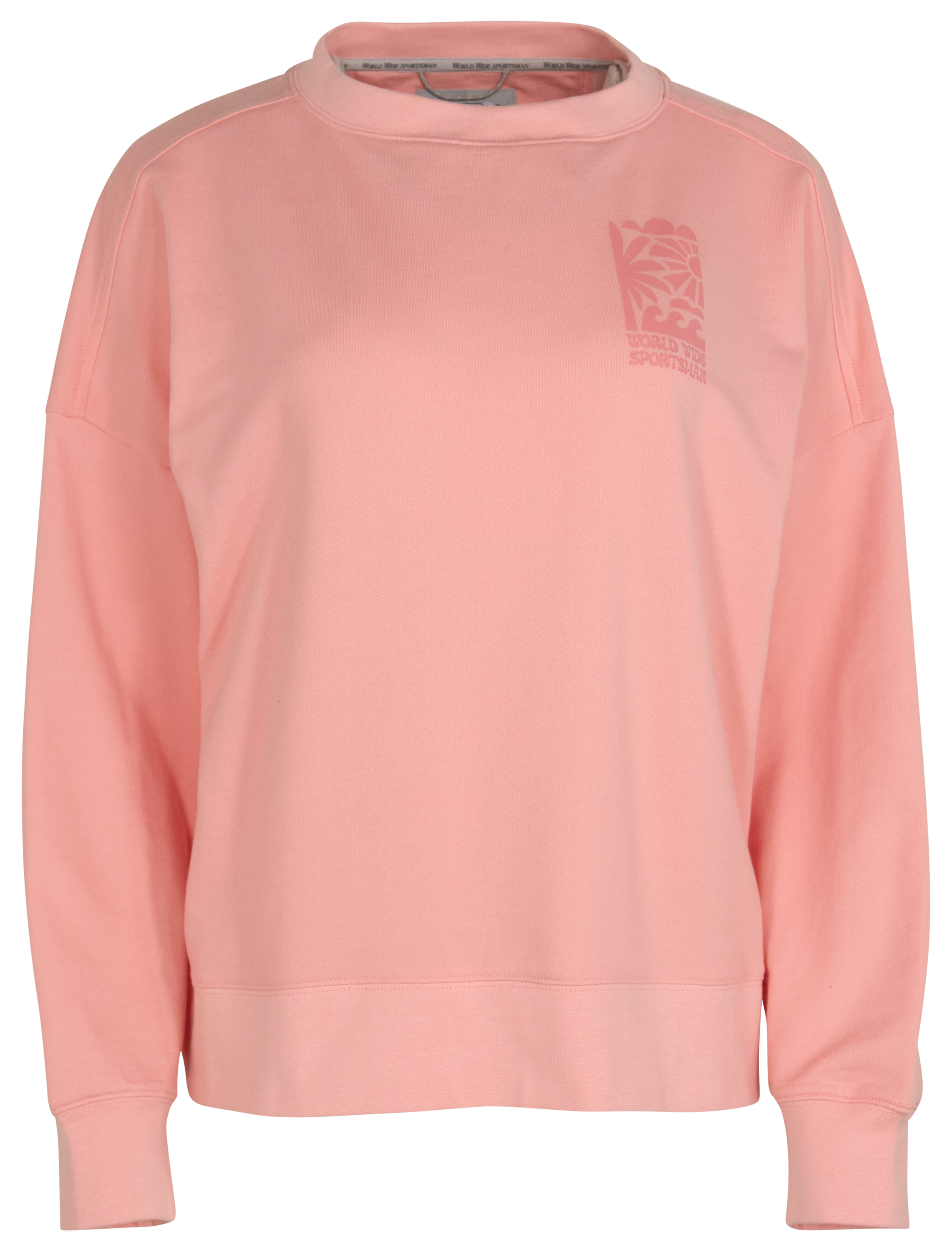 Image of World Wide Sportsman French Terry Crew-Neck Sweatshirt - Blossom