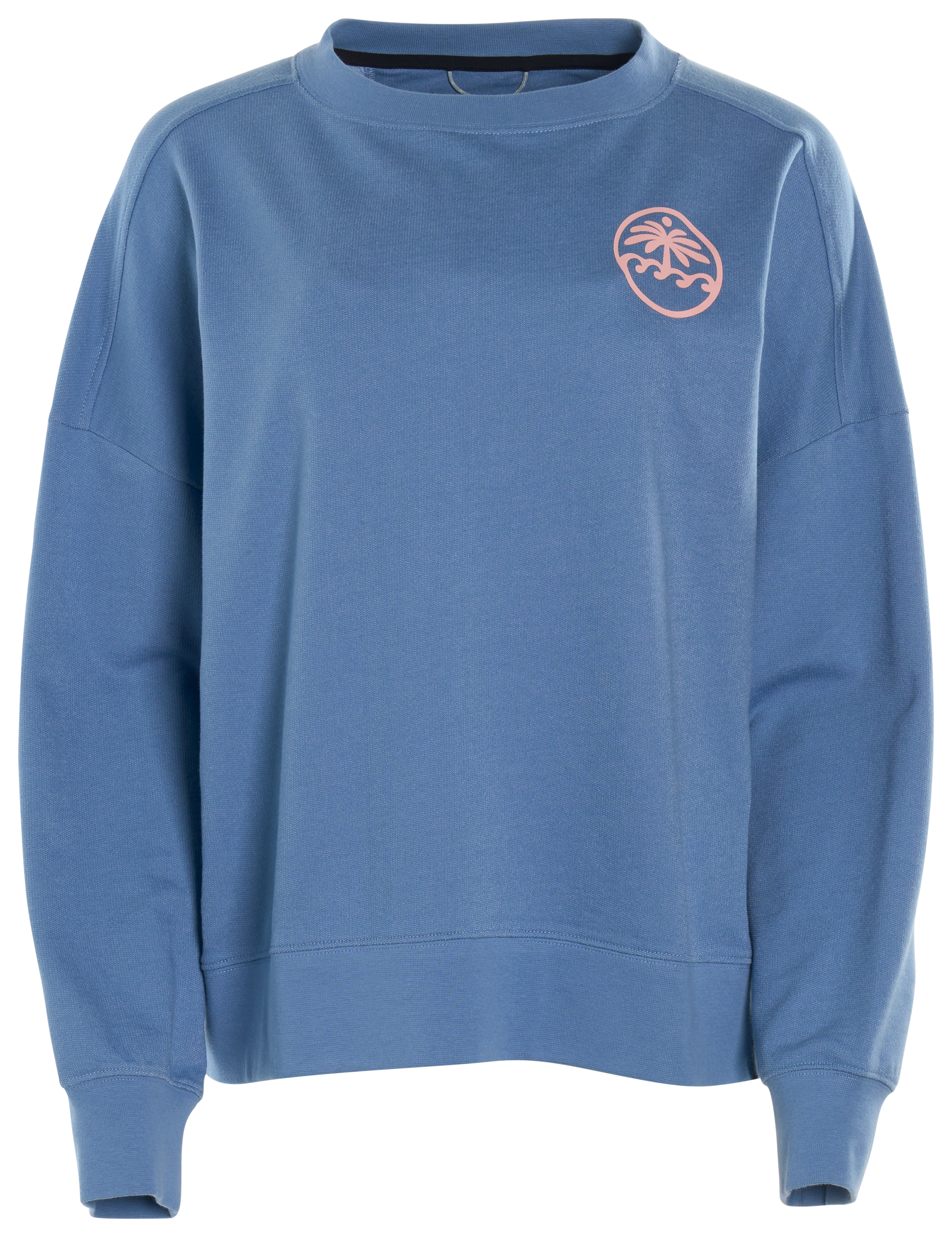 Image of World Wide Sportsman French Terry Crew-Neck Sweatshirt - Blue Shadow