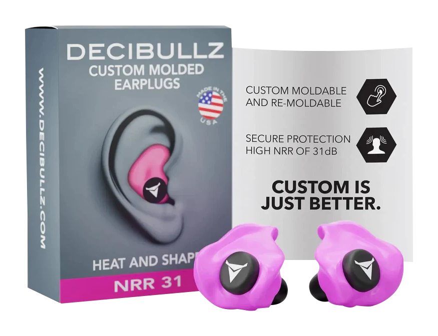 Image of Decibullz Custom-Molded 31dB NRR Earplugs