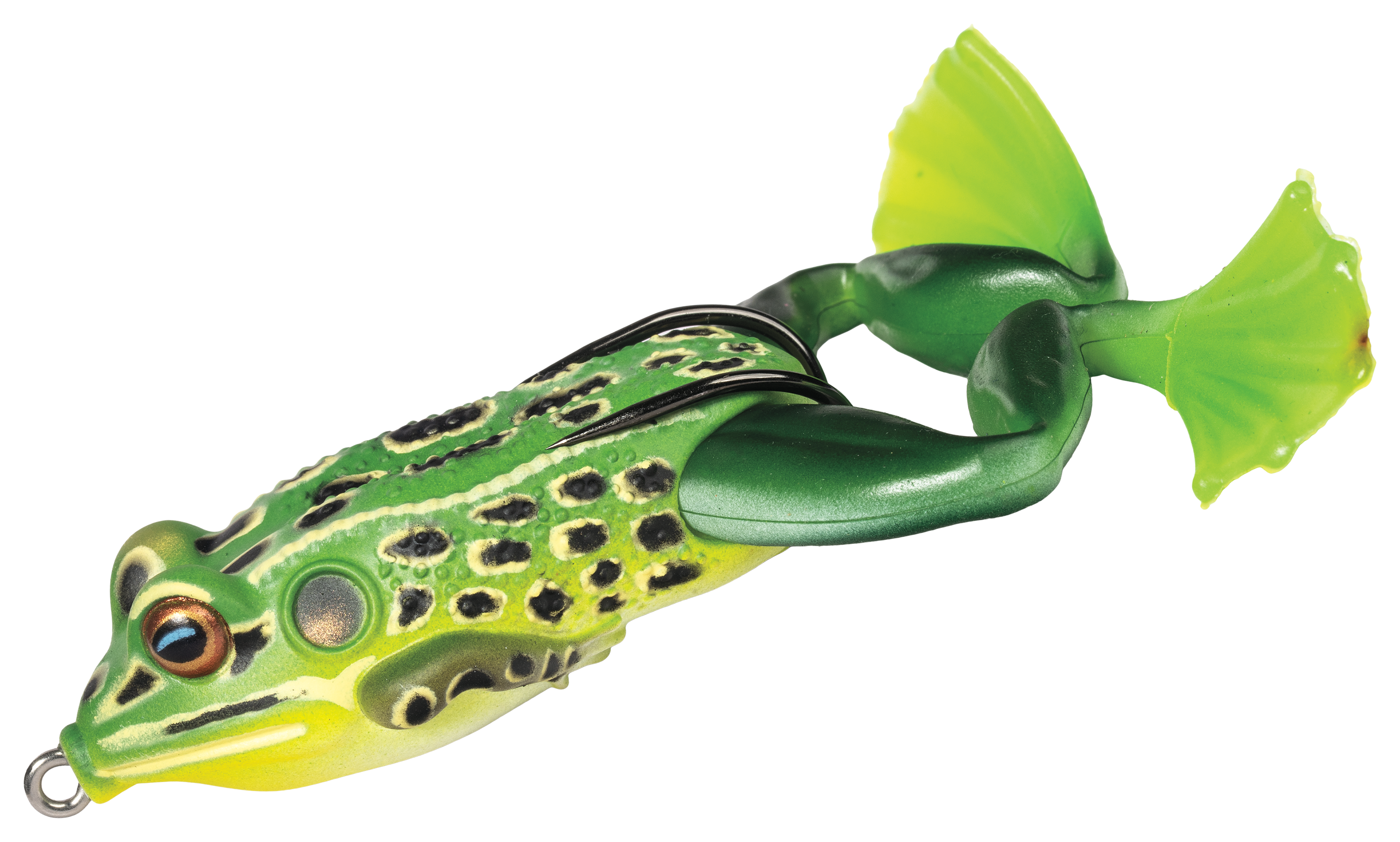 Image of LIVETARGET Hollow Body Freestyle Frog 2.0 - Green/Yellow