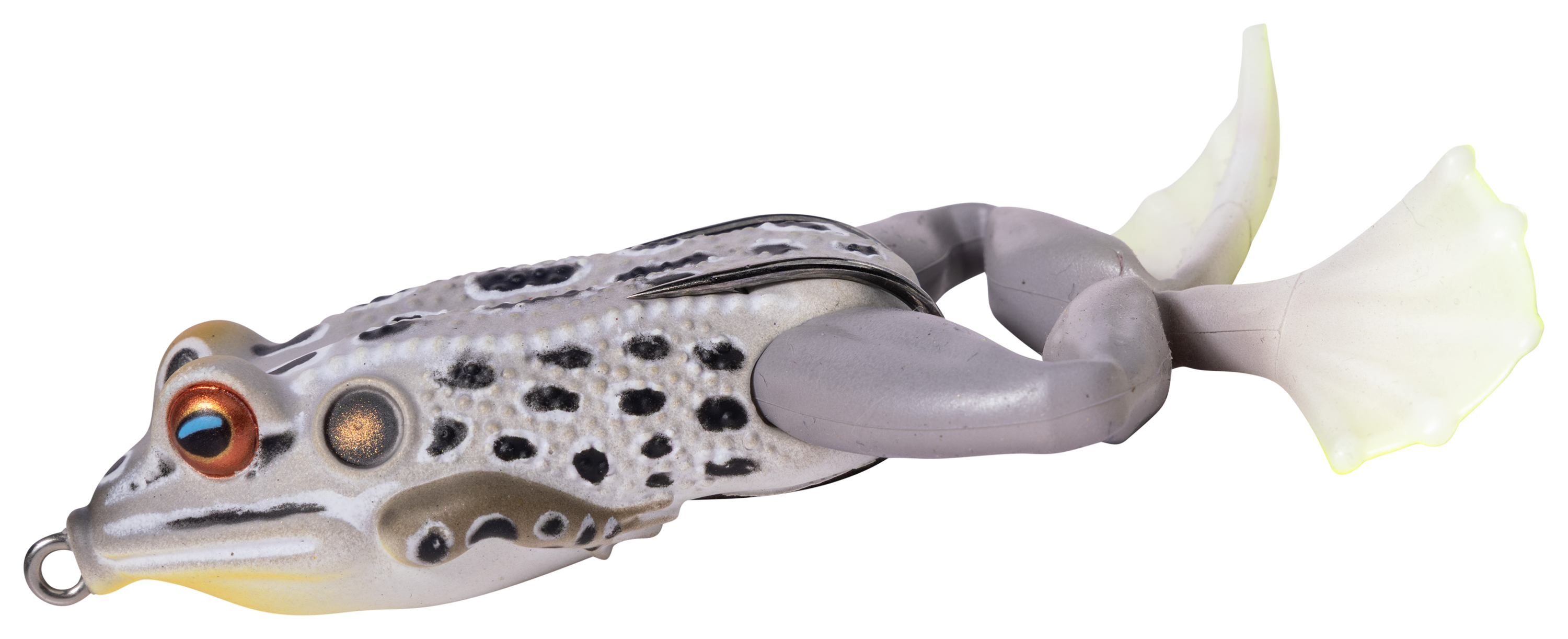 Image of LIVETARGET Hollow Body Freestyle Frog 2.0 - Albino/White