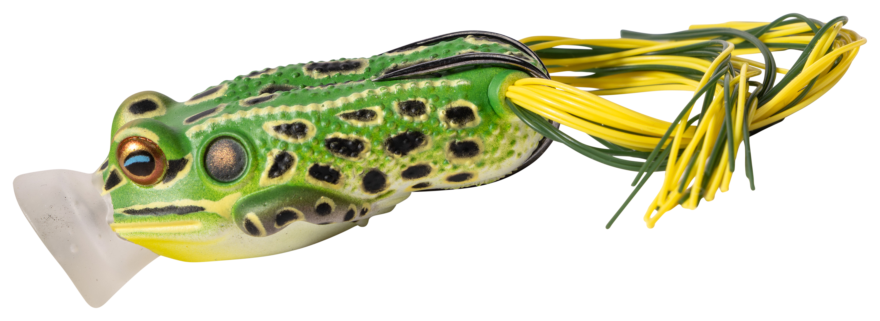 Image of LIVETARGET Hollow-Body Popping Frog - Green/Yellow
