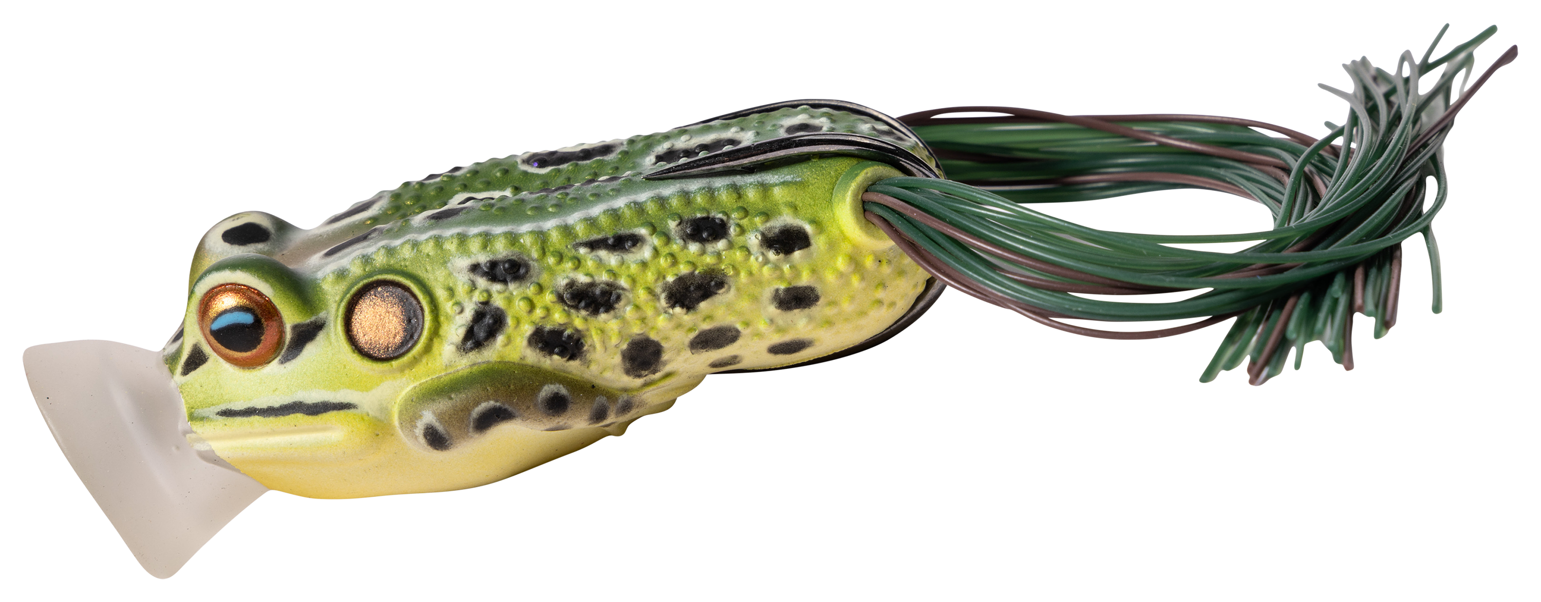 Image of LIVETARGET Hollow-Body Popping Frog - Emerald/Brown